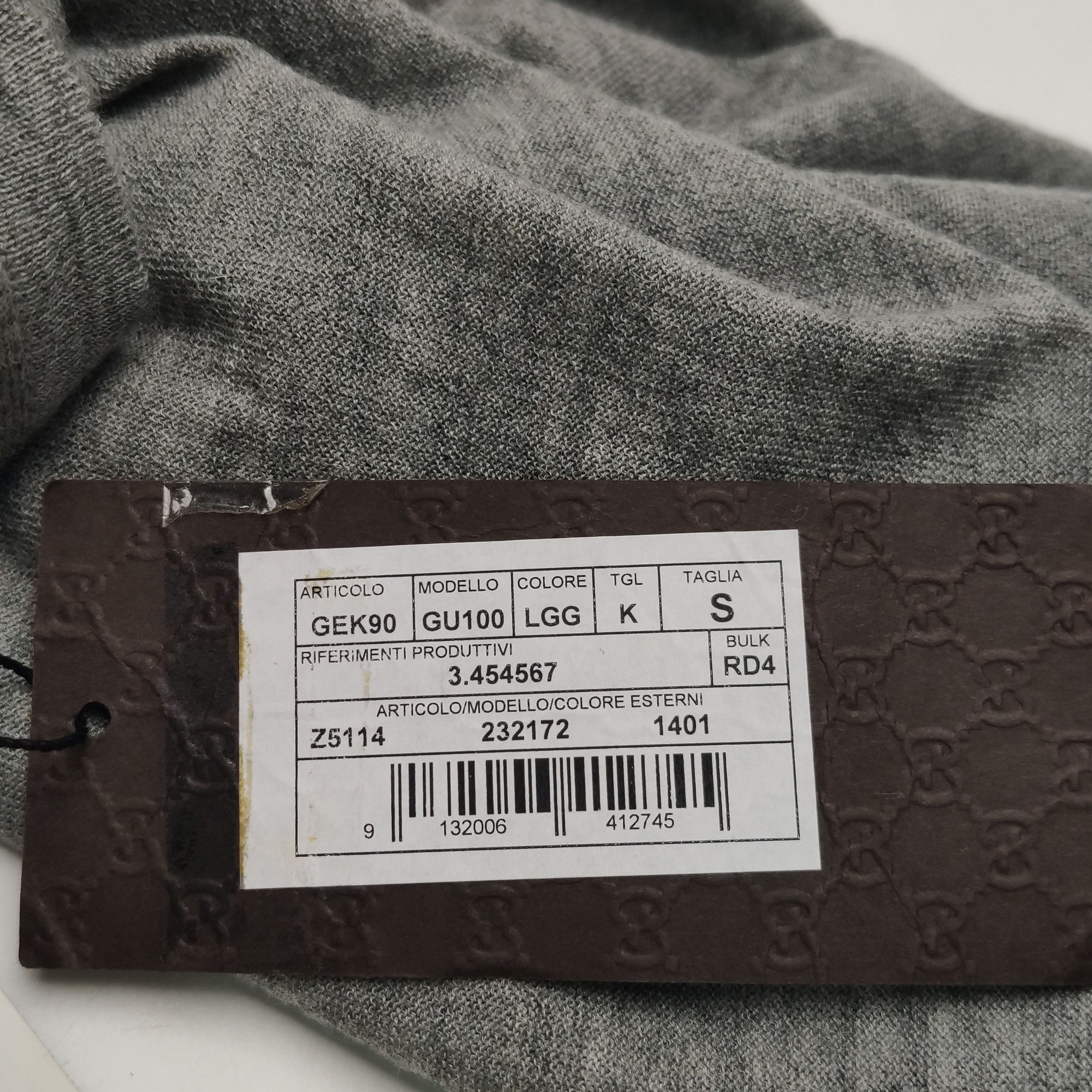 Gucci Gucci Gray Cashmere V-Neck Sweater Size S Size US S / EU 44-46 / 1 - 12 Thumbnail