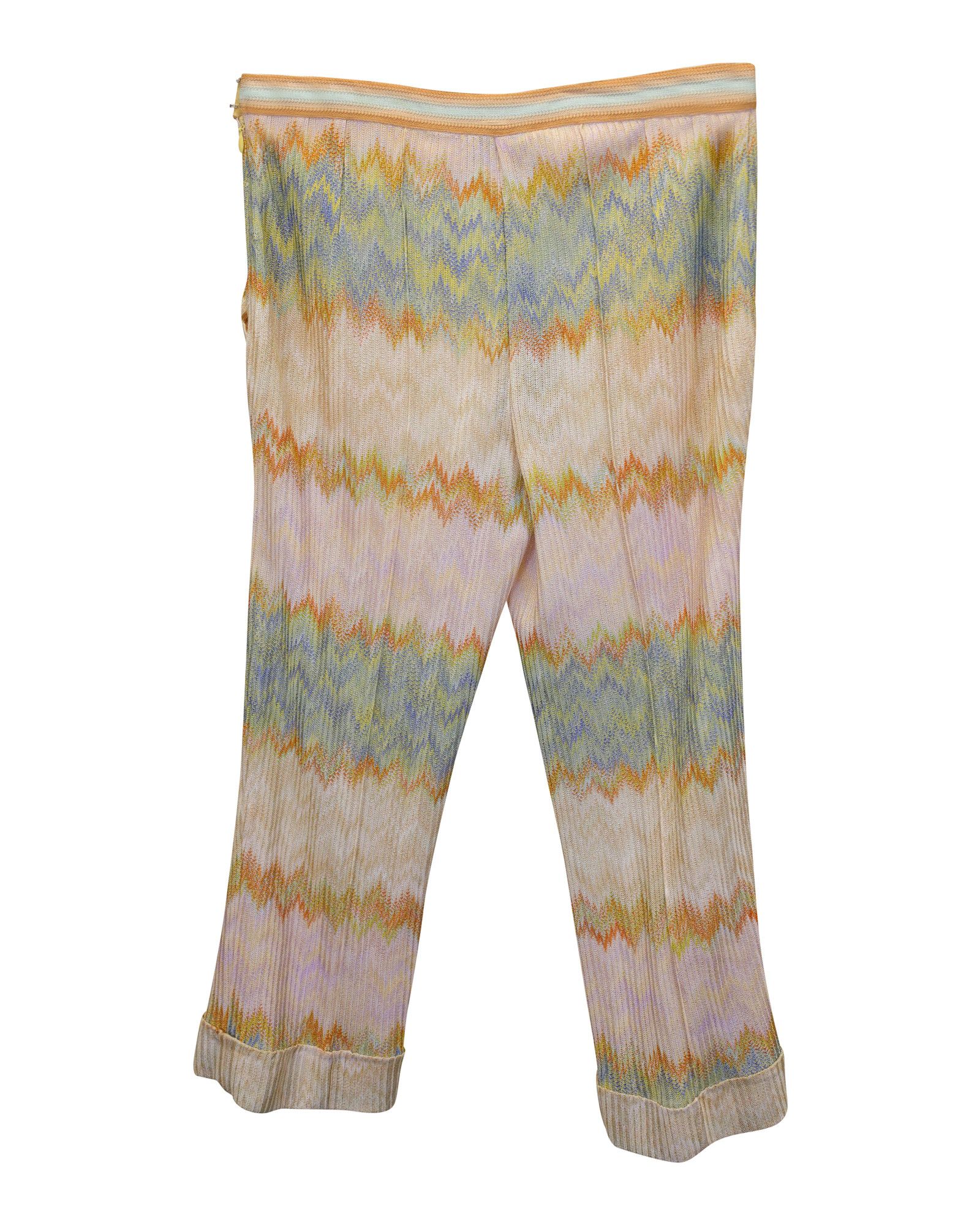 Missoni Missoni Zig Zag Culottes in Multicolor Rayon Size 28" / US 6 / IT 42 - 2 Thumbnail