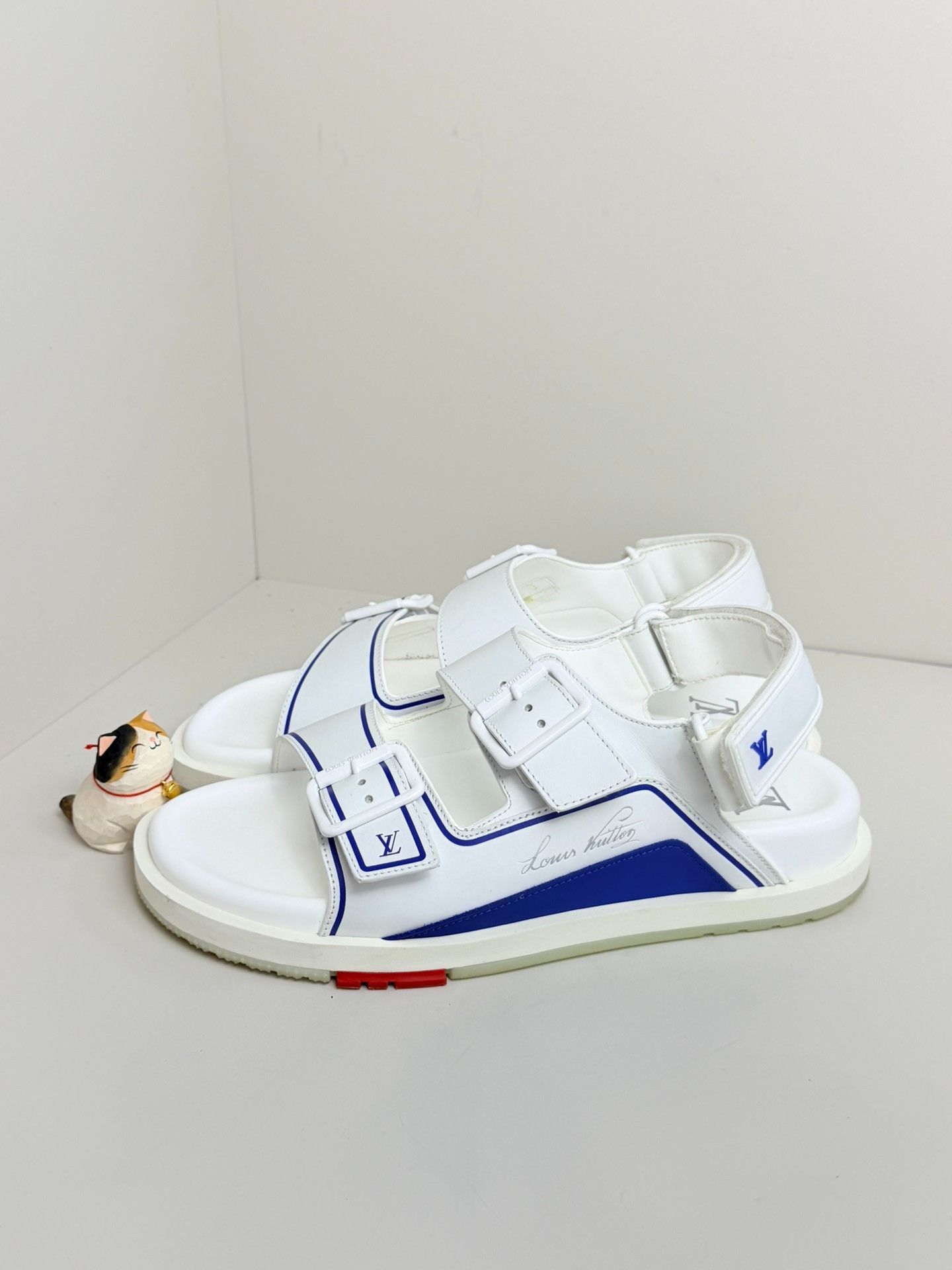 Louis Vuitton Louis Vuitton Training Blue Sandals 8 Men Size US 8 / EU 41 - 2 Thumbnail