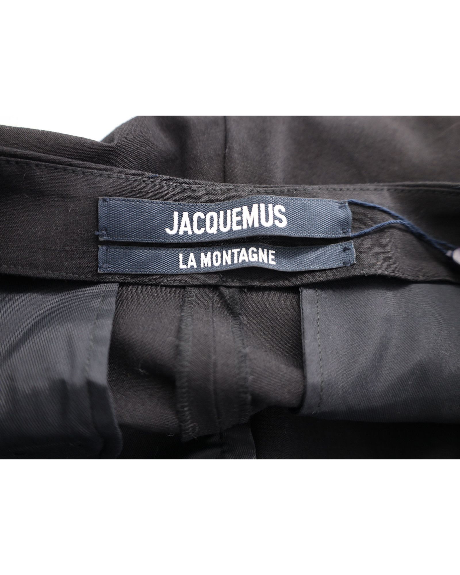 Jacquemus Jacquemus La Montagne Slim-Fit Trousers in Black Viscose Size 25" / US 0 / IT 36 - 3 Thumbnail