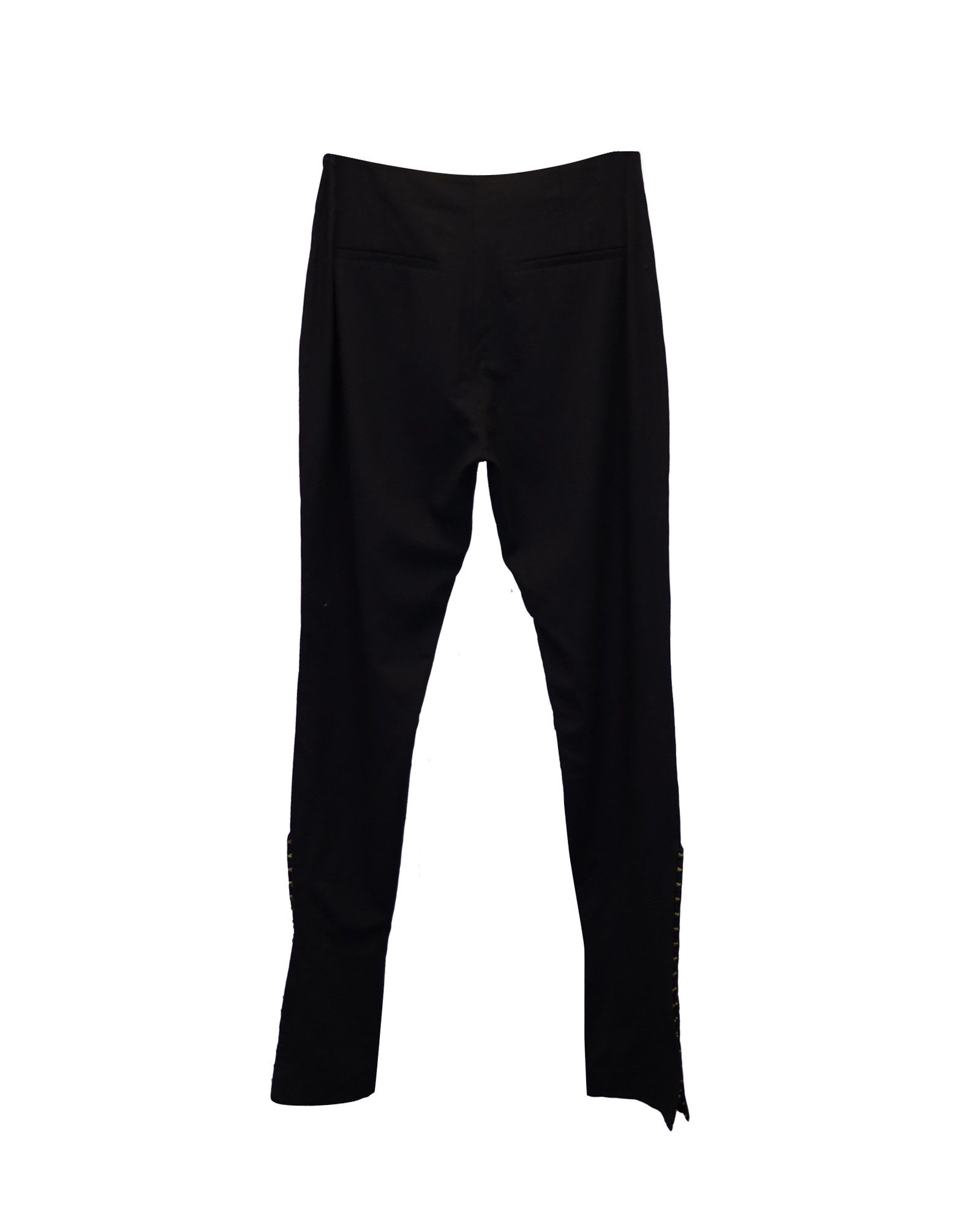 Jacquemus Jacquemus La Montagne Slim-Fit Trousers in Black Viscose Size 25" / US 0 / IT 36 - 2 Thumbnail