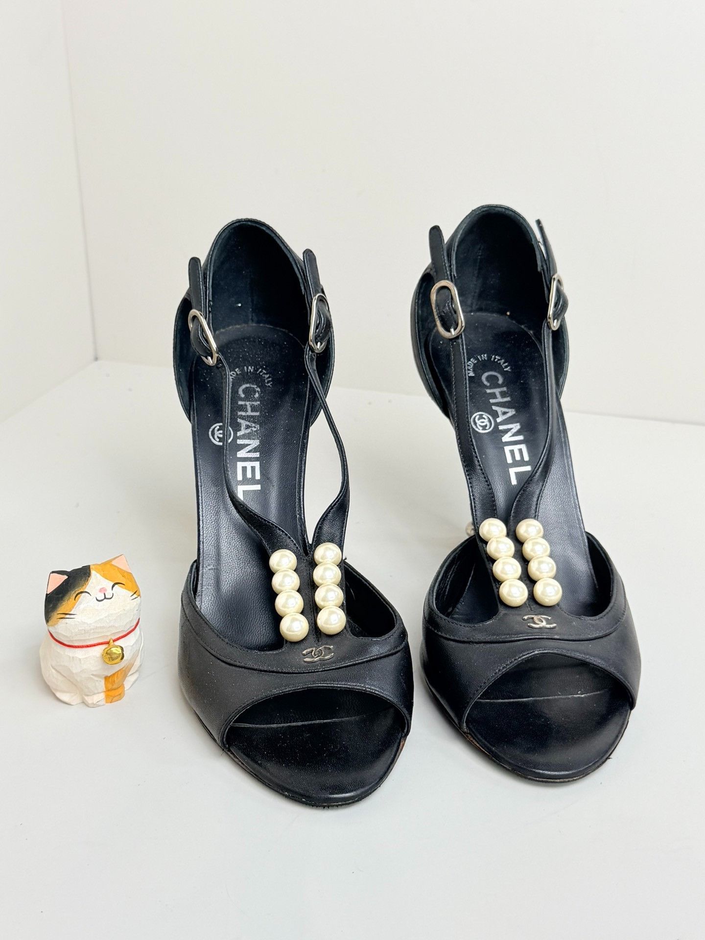 Chanel Chanel Black Sandals us_7 Women Size US 7 / IT 37 - 3 Thumbnail