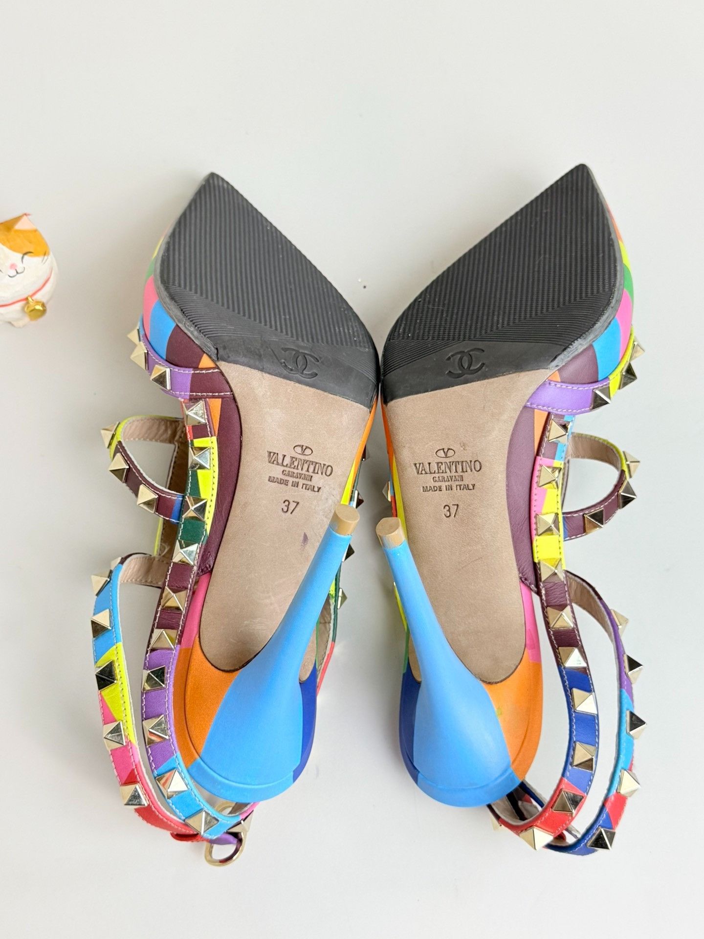 Valentino Valentino Rainbow Multi Sandals us_7 Women Size US 7 / IT 37 - 5 Thumbnail