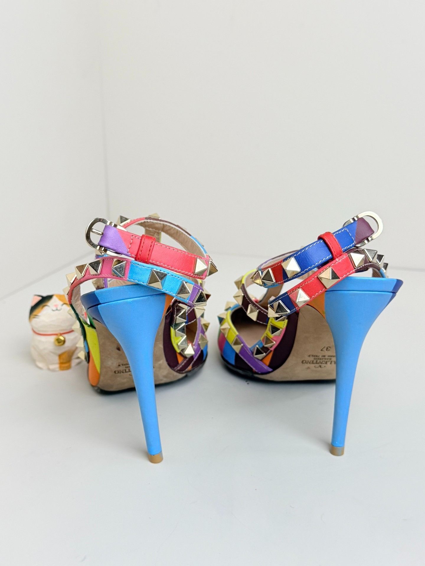 Valentino Valentino Rainbow Multi Sandals us_7 Women Size US 7 / IT 37 - 4 Thumbnail
