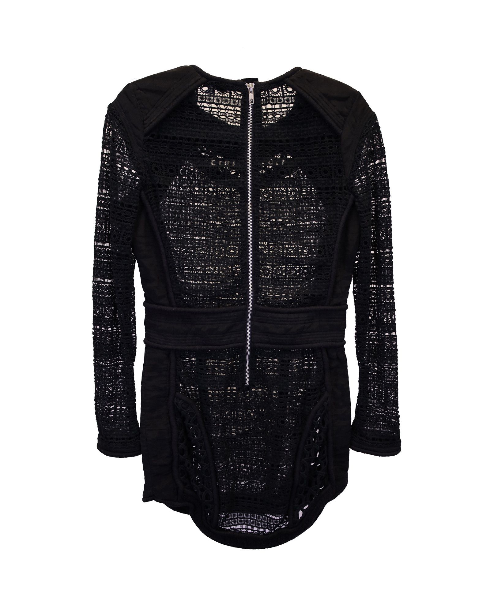 Iro Iro Castely Lace Mini Dress in Black Cotton Size XXS / US 00 / IT 34 - 2 Thumbnail