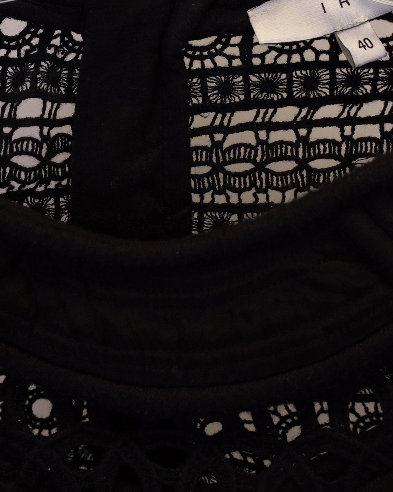 Iro Iro Castely Lace Mini Dress in Black Cotton Size XXS / US 00 / IT 34 - 3 Thumbnail