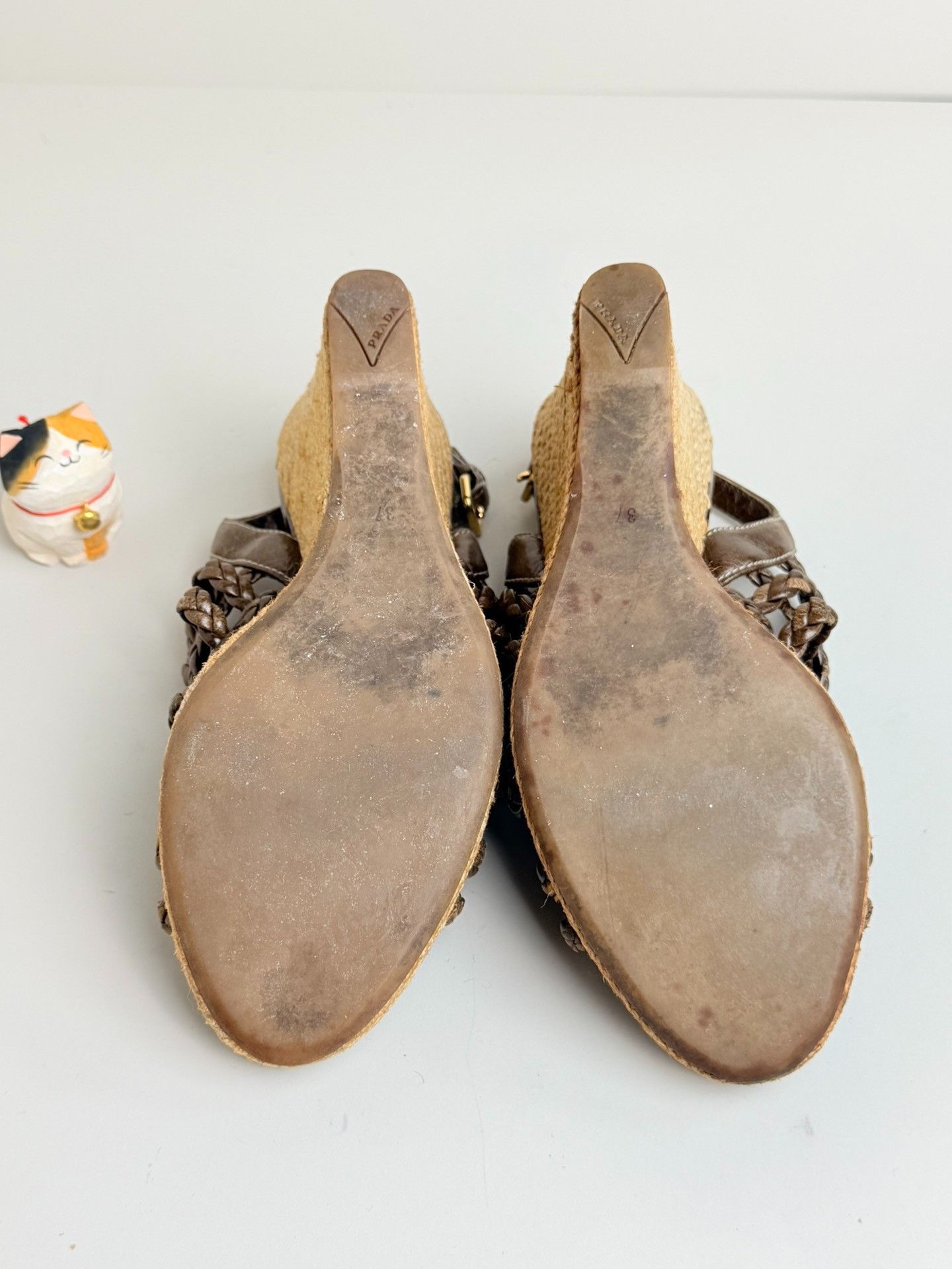 Prada Prada Knit Brown Sandals us_7 Women Size US 7 / IT 37 - 5 Thumbnail