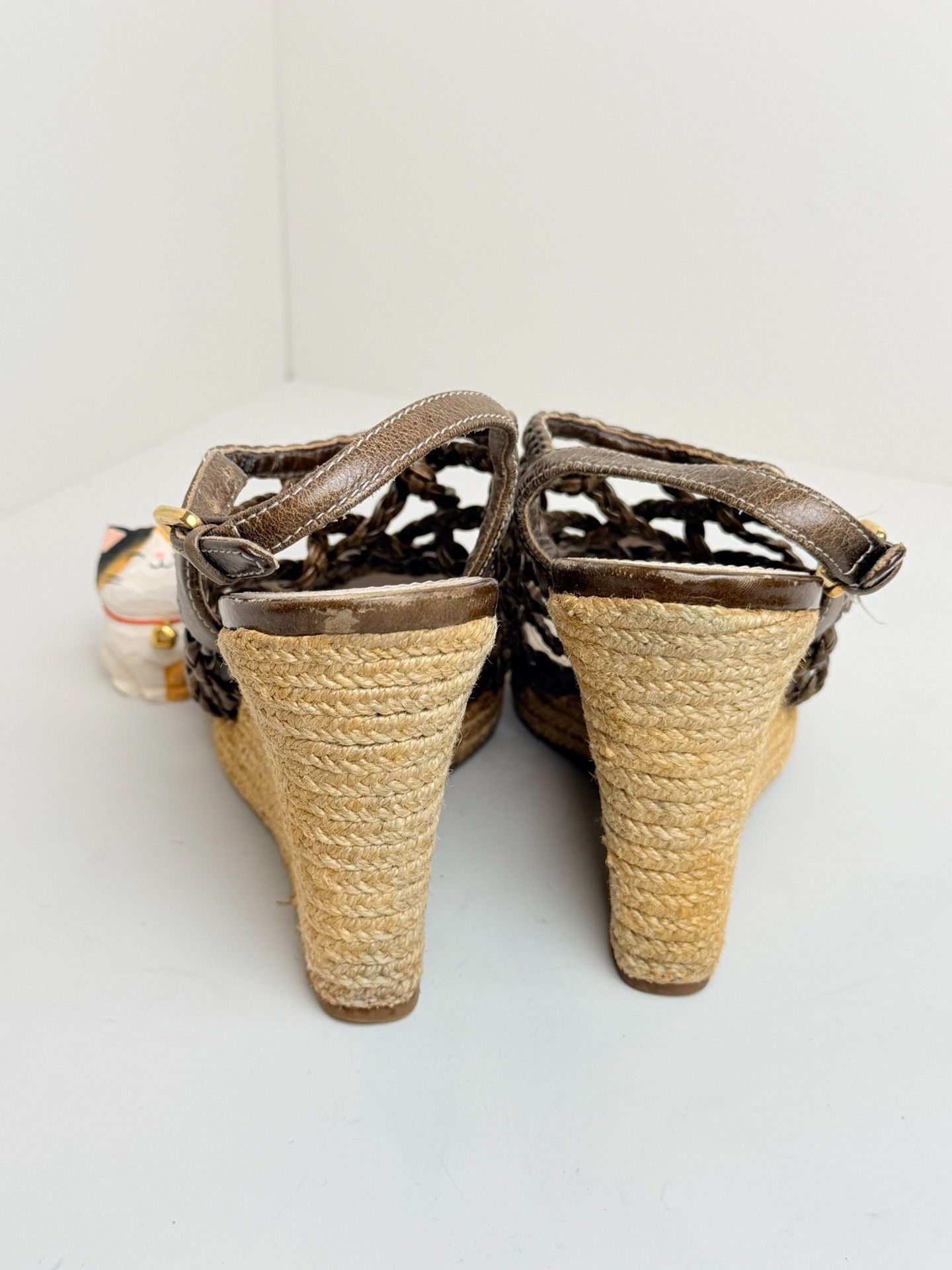 Prada Prada Knit Brown Sandals us_7 Women Size US 7 / IT 37 - 4 Thumbnail
