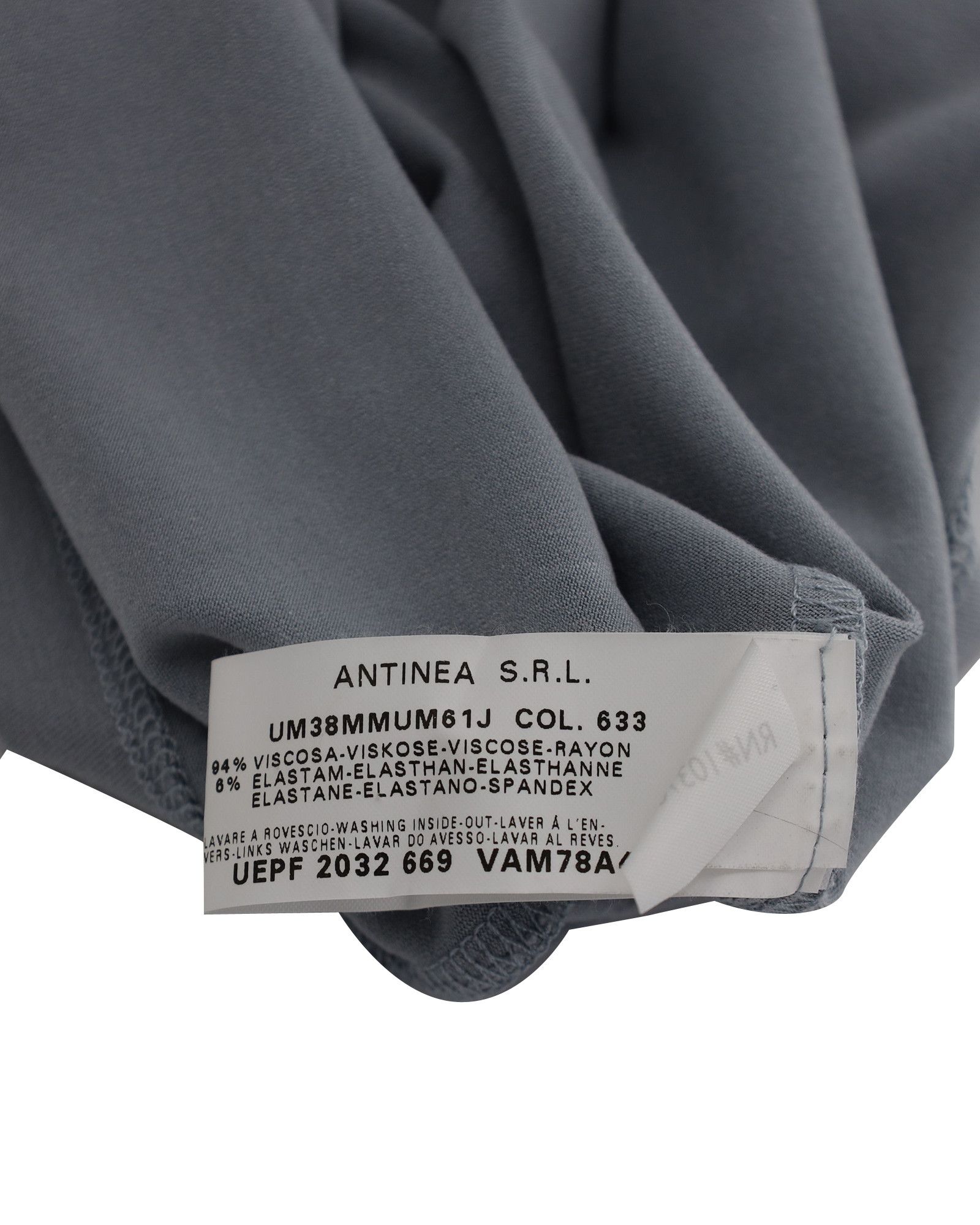 Armani Armani Collezioni Short Sleeve T-shirt in Light Grey Viscose Size XS / US 0-2 / IT 36-38 - 4 Thumbnail