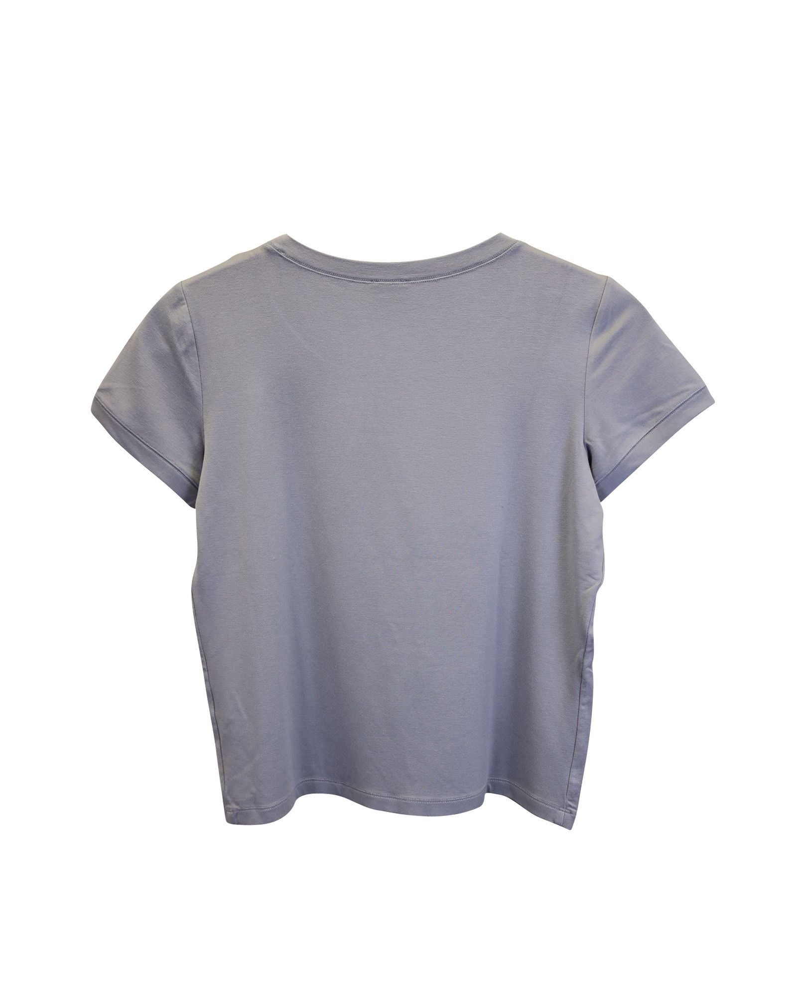 Armani Armani Collezioni Short Sleeve T-shirt in Light Grey Viscose Size XS / US 0-2 / IT 36-38 - 2 Thumbnail