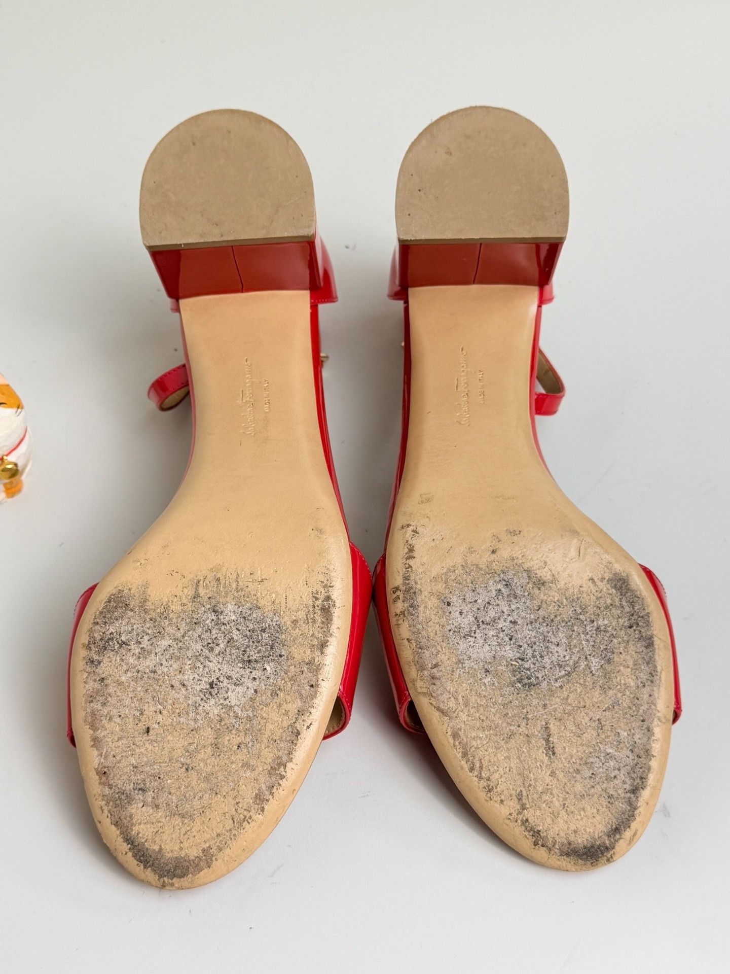 Salvatore Ferragamo Salvatore Ferragamo Patent Red Sandals us_8-5 Women Size US 8.5 / IT 38.5 - 5 Thumbnail