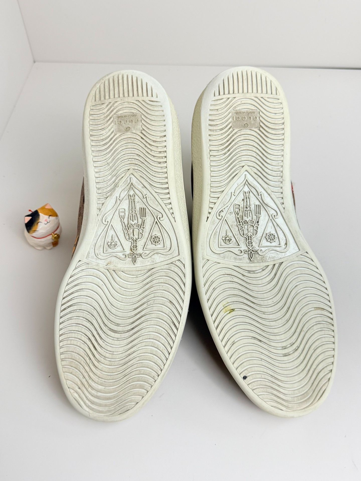 Gucci Gucci Collab Beige Hitop Sneakers 10 Men Size US 10 / EU 43 - 6 Thumbnail