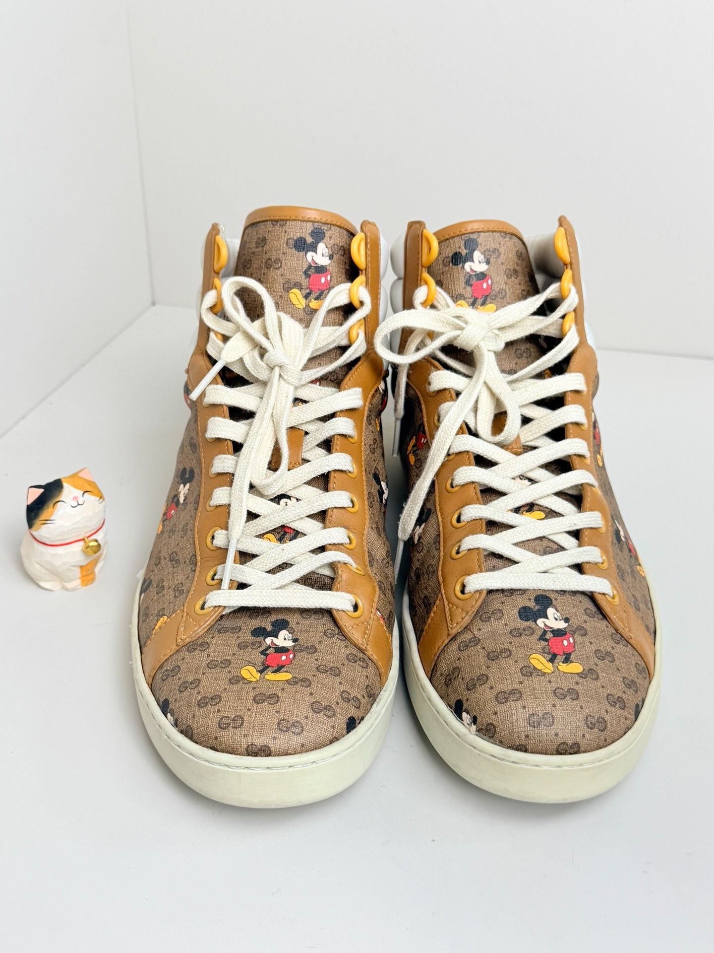 Gucci Gucci Collab Beige Hitop Sneakers 10 Men Size US 10 / EU 43 - 3 Thumbnail