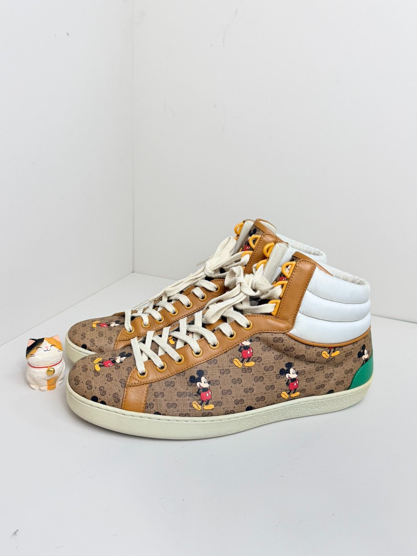 Gucci Gucci Collab Beige Hitop Sneakers 10 Men Size US 10 / EU 43 - 2 Thumbnail