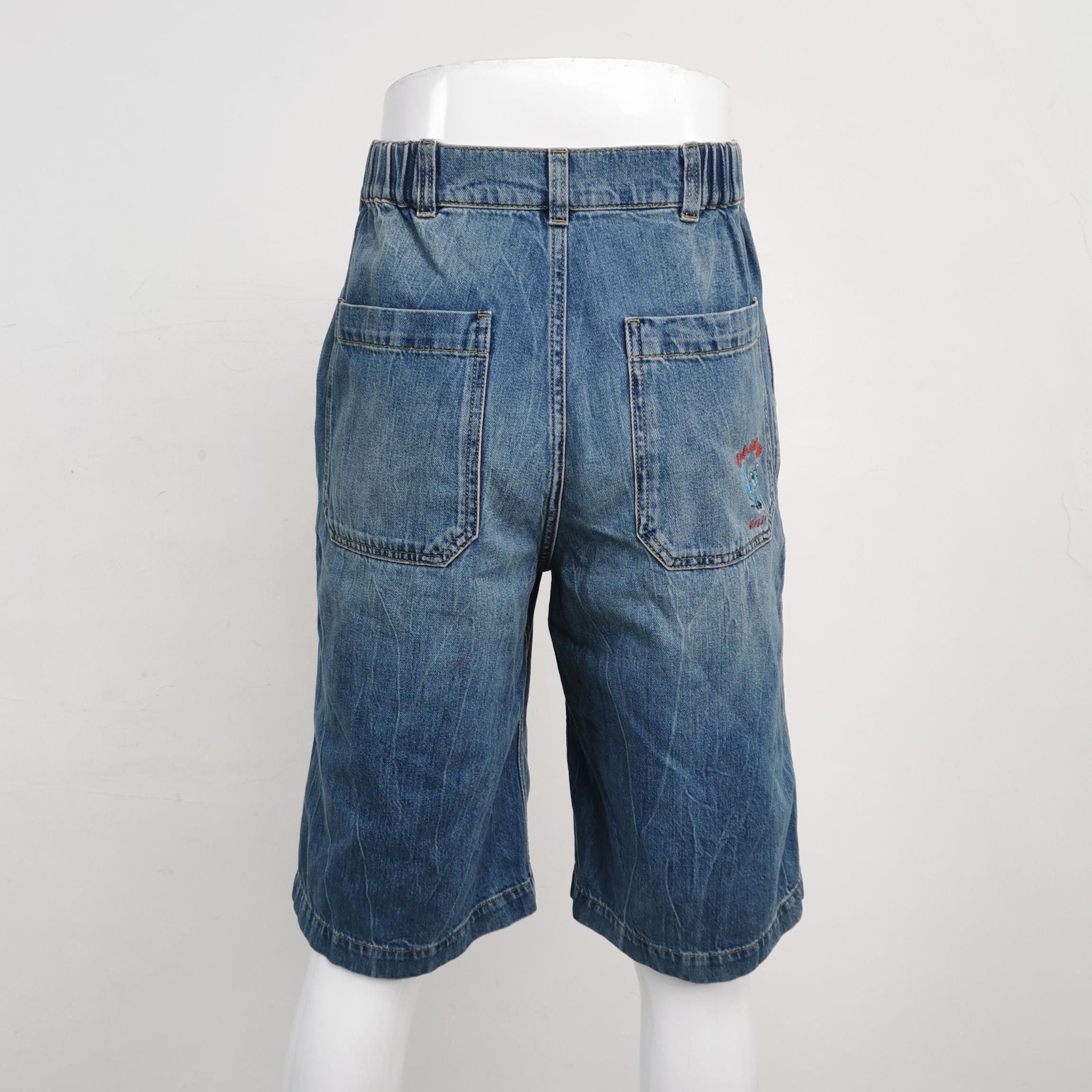 Gucci Gucci Eschatology Embroidered Denim Shorts 46 Size US 30 / EU 46 - 2 Thumbnail