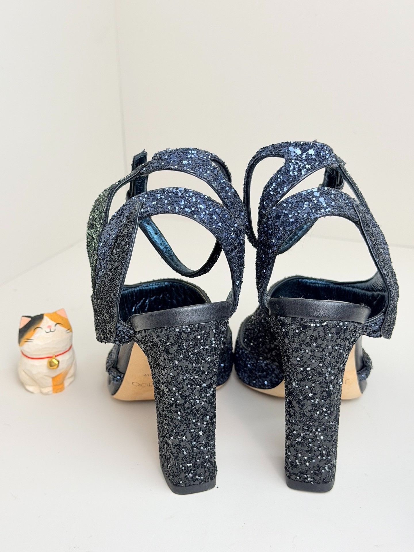 Jimmy Choo Jimmy Choo Black Sandals us_7 Women Size US 7 / IT 37 - 4 Thumbnail