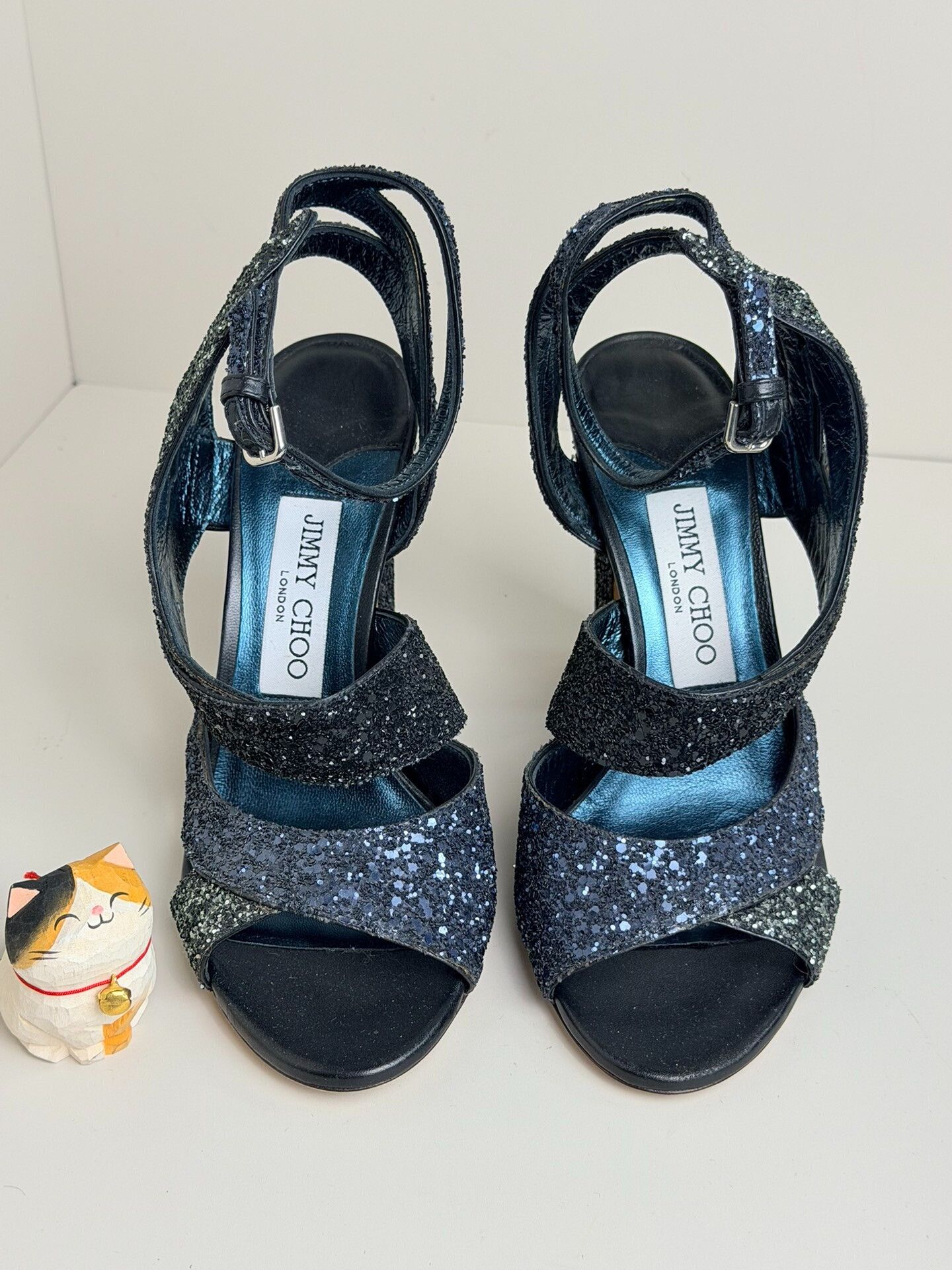 Jimmy Choo Jimmy Choo Black Sandals us_7 Women Size US 7 / IT 37 - 3 Thumbnail