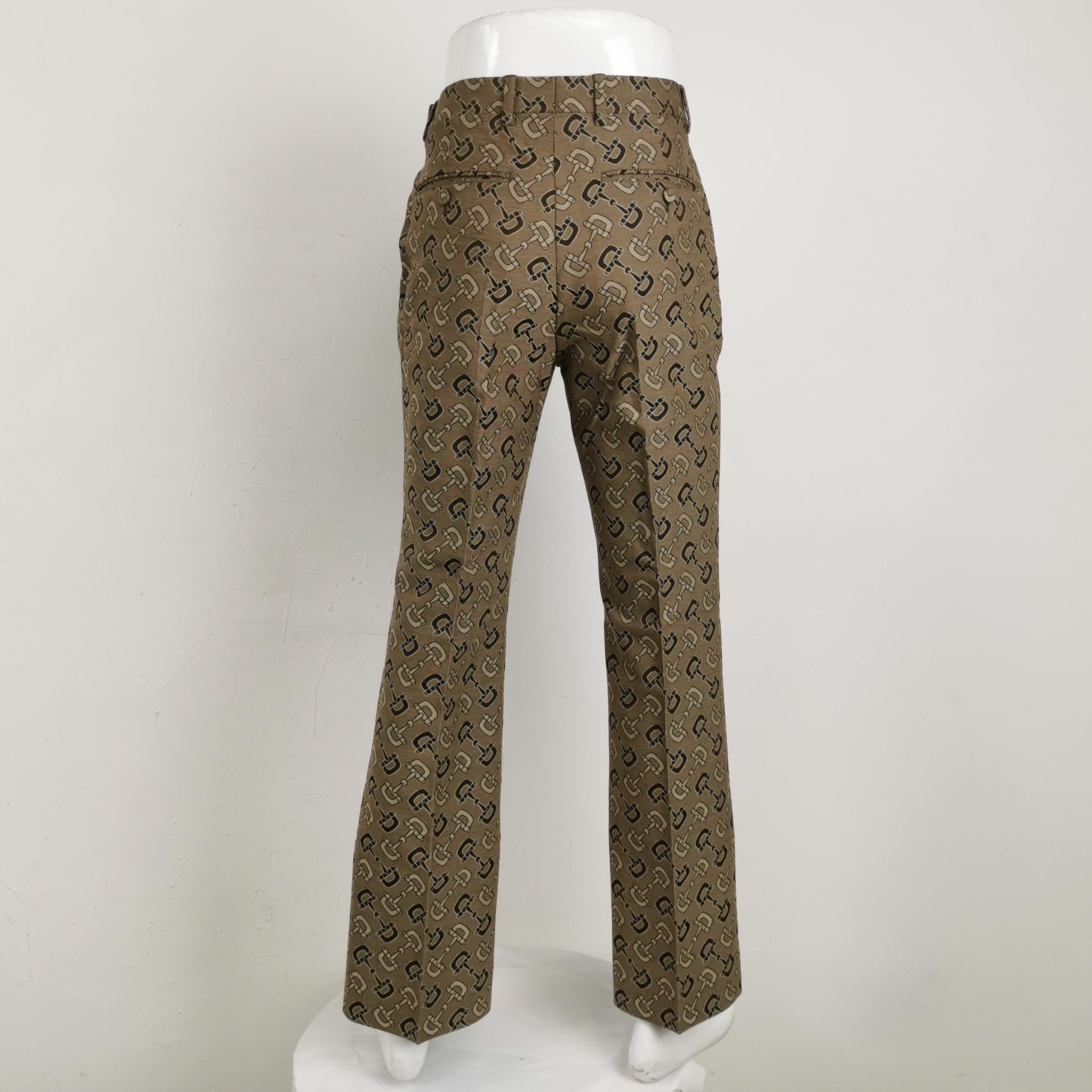 Gucci Gucci Horsebit Pattern Cotton Wool Trousers 44 Size US 28 / EU 44 - 2 Thumbnail