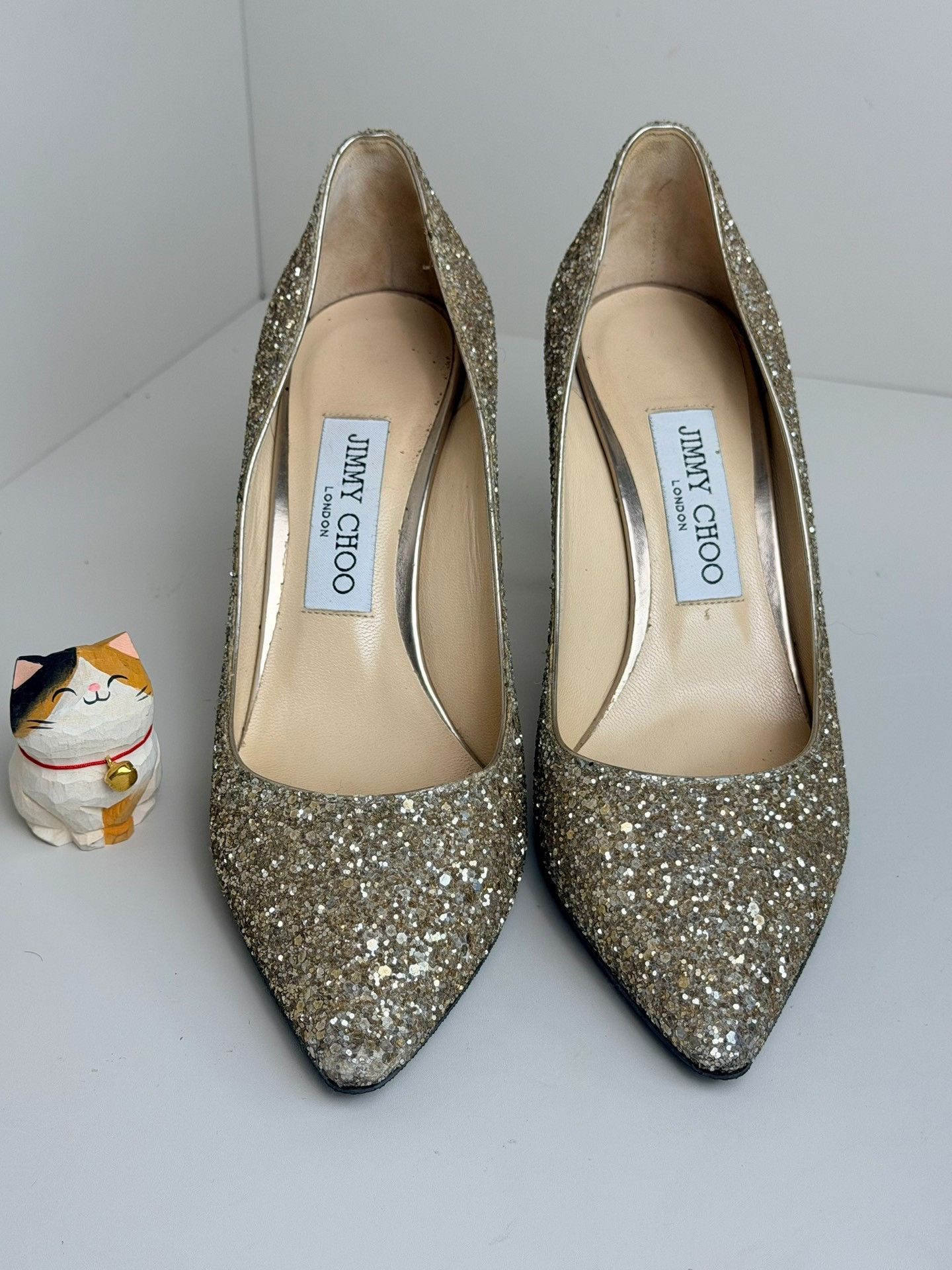 Jimmy Choo Jimmy Choo Gold Lowtop Sneakers us_7 Women Size US 7 / IT 37 - 3 Thumbnail