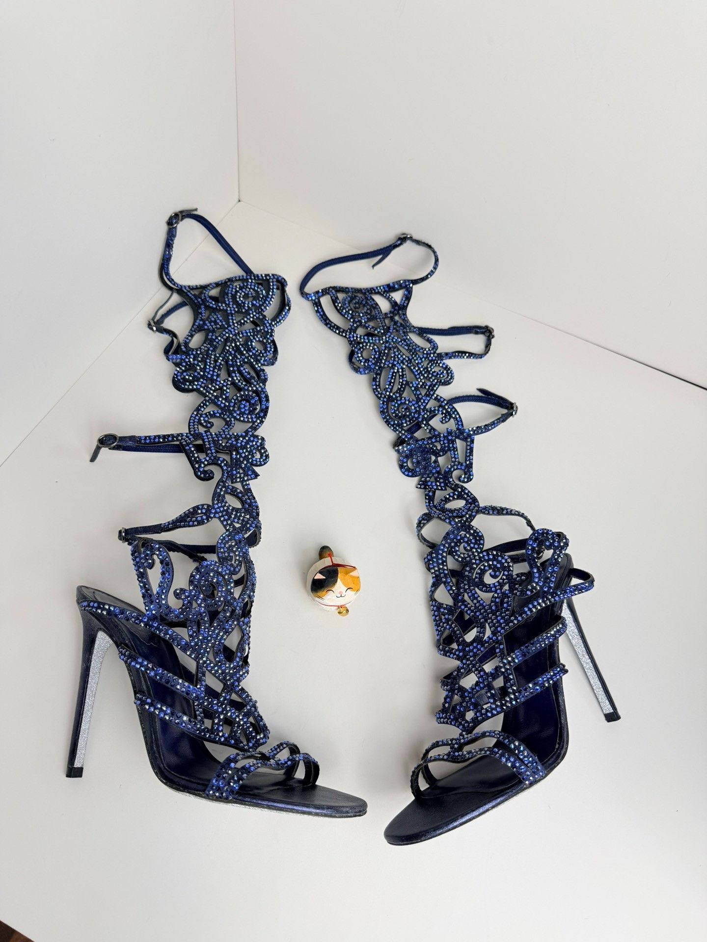 Rene Caovilla Rene Caovilla Blue Sandals us_8-5 Women Size US 8.5 / IT 38.5 - 2 Thumbnail