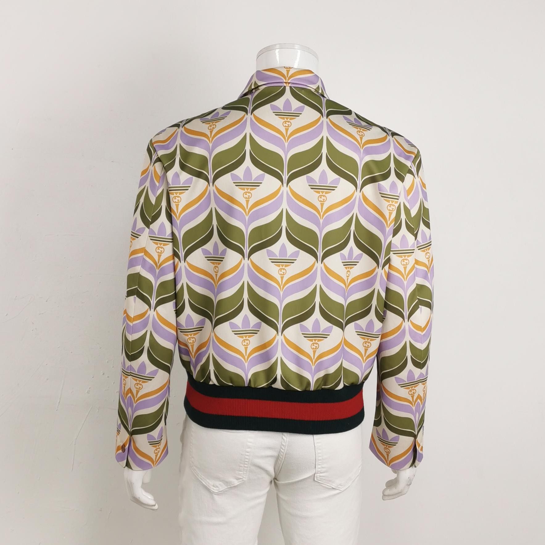 Gucci Gucci x Adidas Trefoil Print Zip Jacket Size 46 Size US S / EU 44-46 / 1 - 2 Thumbnail