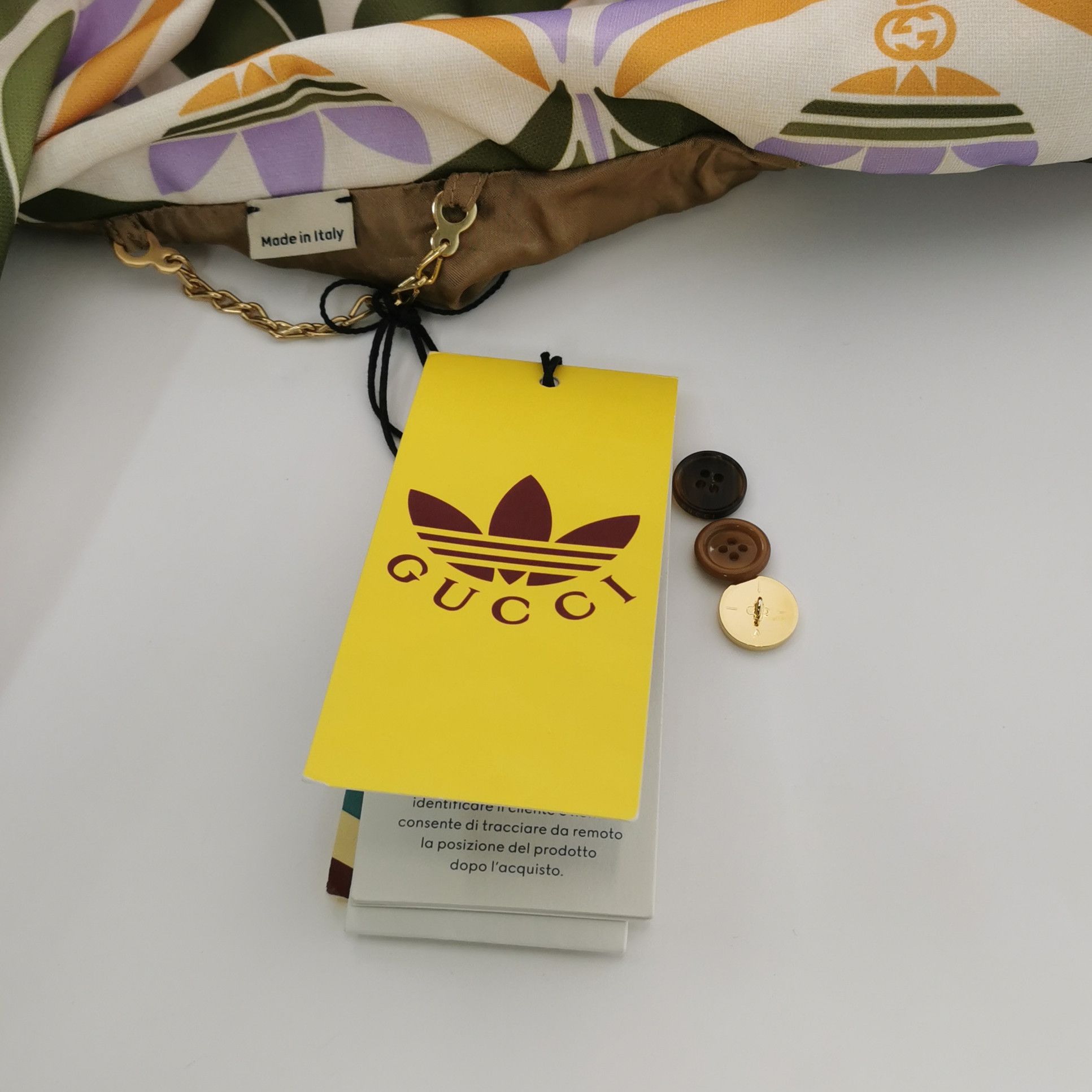Gucci Gucci x Adidas Trefoil Print Zip Jacket Size 46 Size US S / EU 44-46 / 1 - 4 Thumbnail