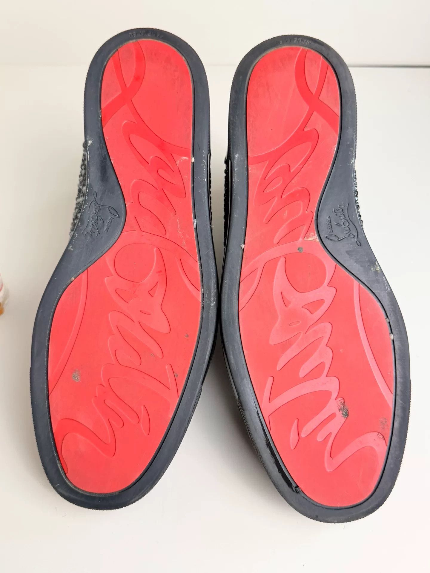 Christian Louboutin Christian Louboutin Limited Black Hitop Sneakers it_42 Women Size US 12 / IT 42 - 6 Thumbnail