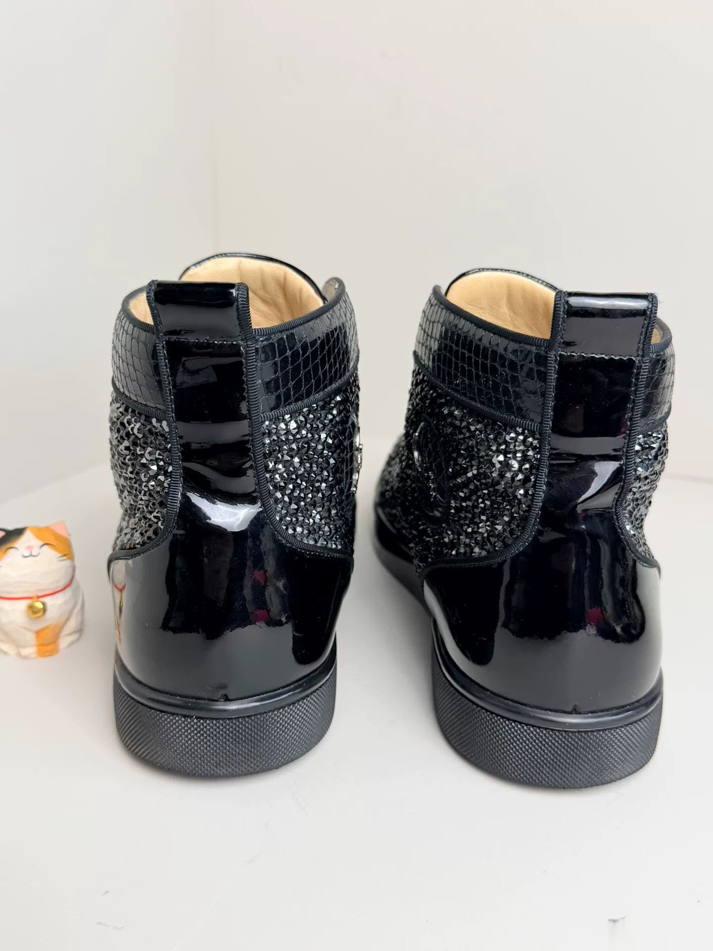 Christian Louboutin Christian Louboutin Limited Black Hitop Sneakers it_42 Women Size US 12 / IT 42 - 4 Thumbnail