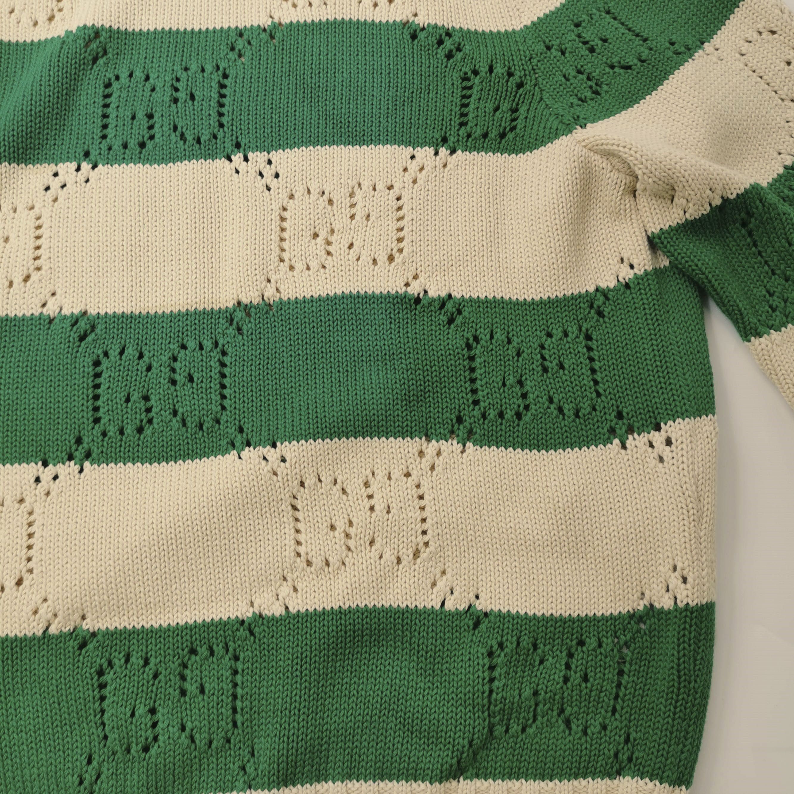 Gucci Gucci Perforated GG Striped Sweater US M Size US M / EU 48-50 / 2 - 3 Thumbnail