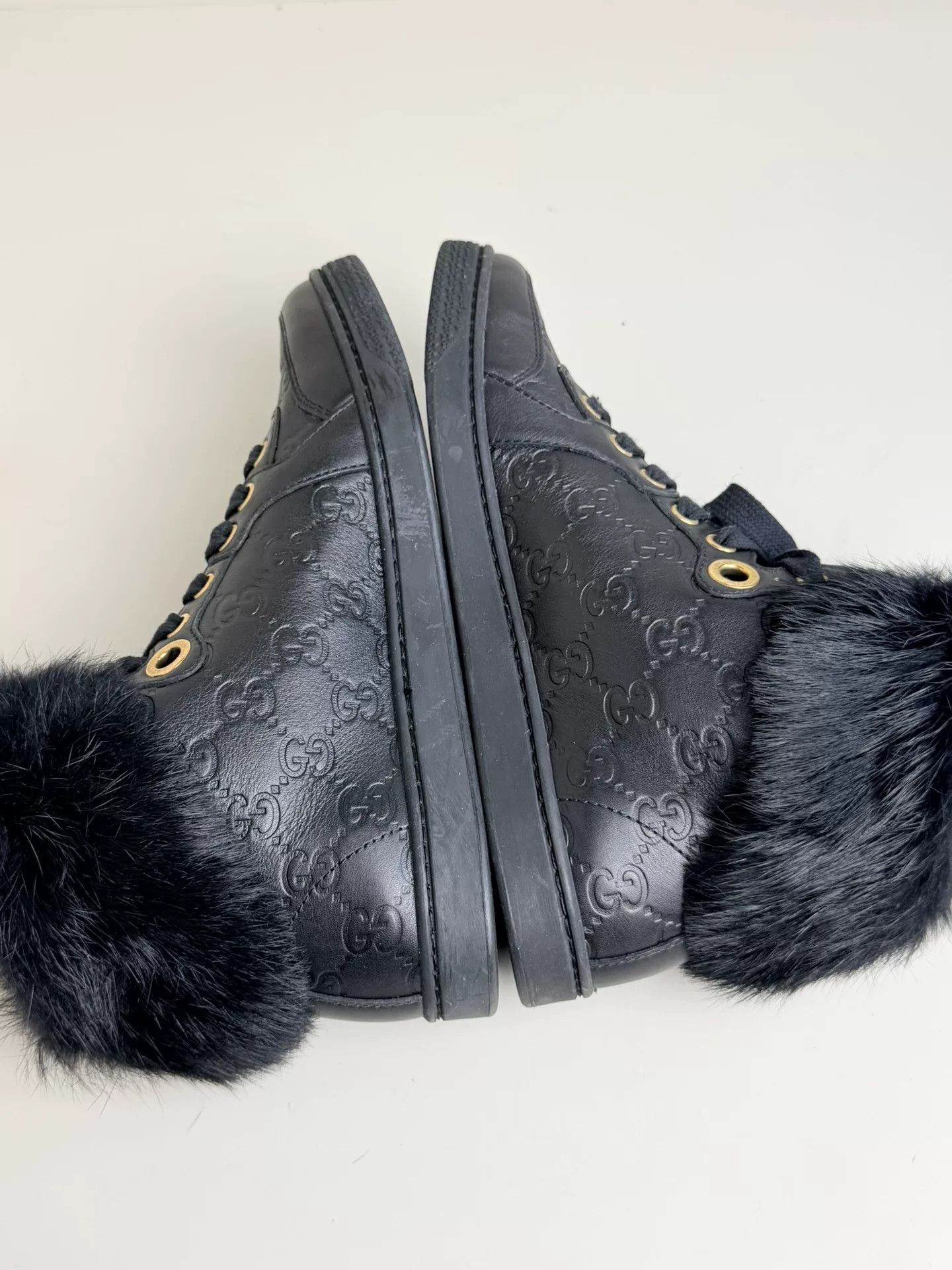 Gucci Gucci Thermal Black Hitop Sneakers us_6 Women Size US 6 / IT 36 - 5 Thumbnail