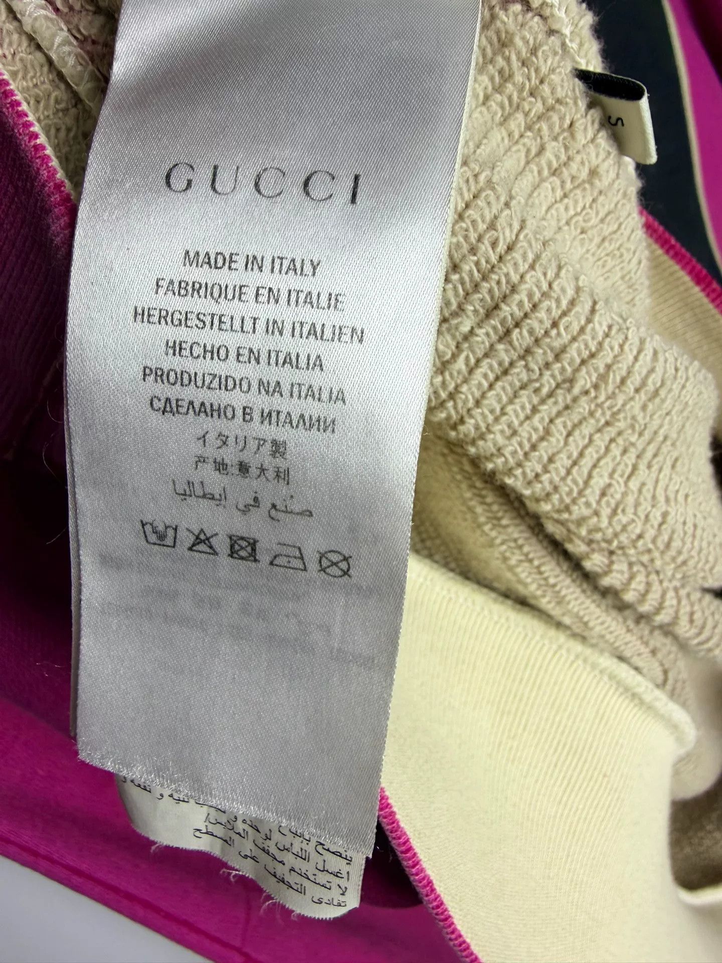 Gucci Gucci Cotton Printed Pink Hoodie S Women Size S / US 4 / IT 40 - 5 Thumbnail