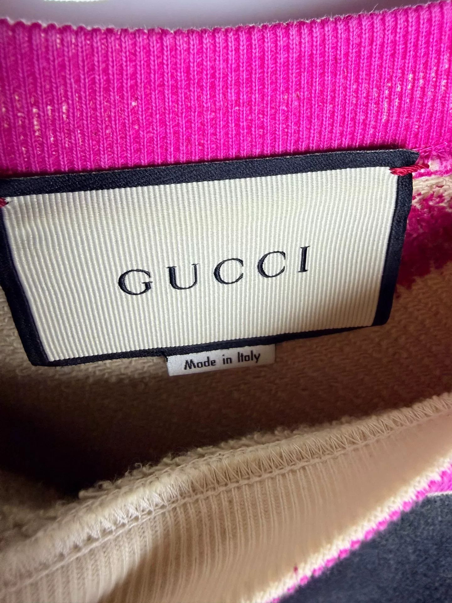 Gucci Gucci Cotton Printed Pink Hoodie S Women Size S / US 4 / IT 40 - 3 Thumbnail