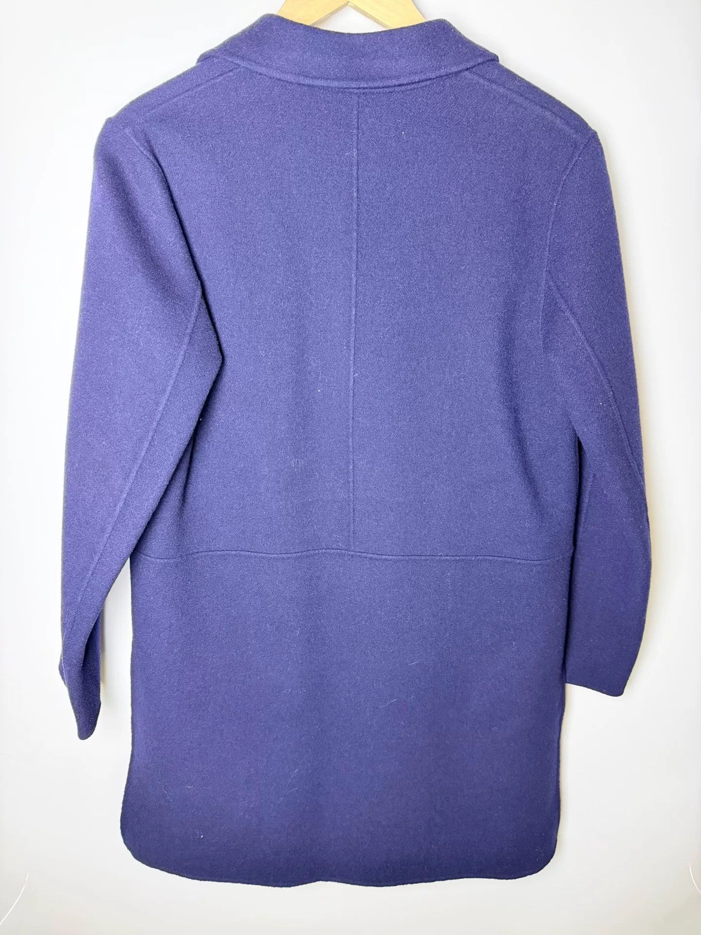 Max Mara Max Mara Wool Blue Coat it_36 Women Size XS / US 0-2 / IT 36-38 - 2 Thumbnail