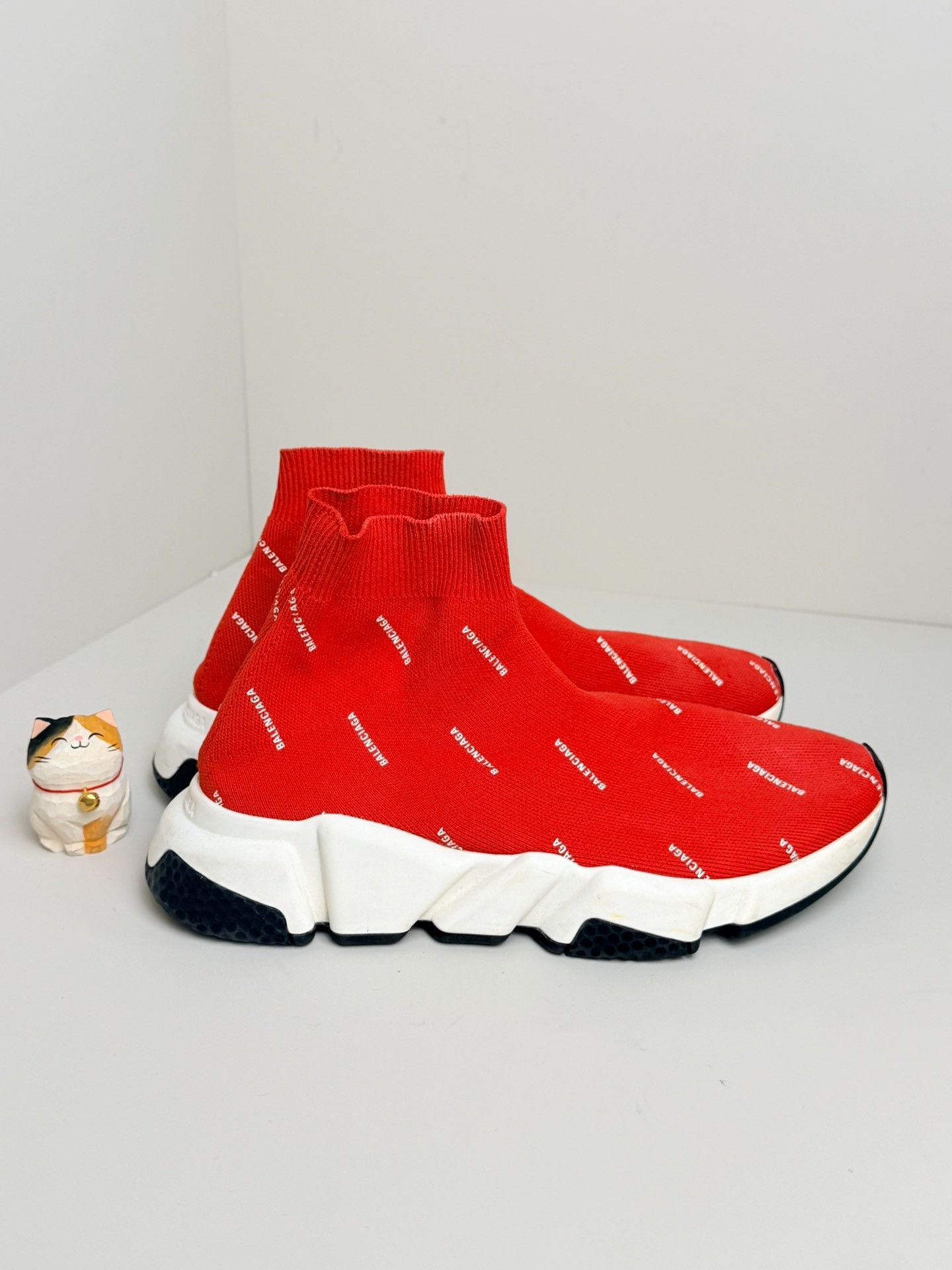 Balenciaga Balenciaga Retro Red Hitop Sneakers us_7 Women Size US 7 / IT 37 - 2 Thumbnail