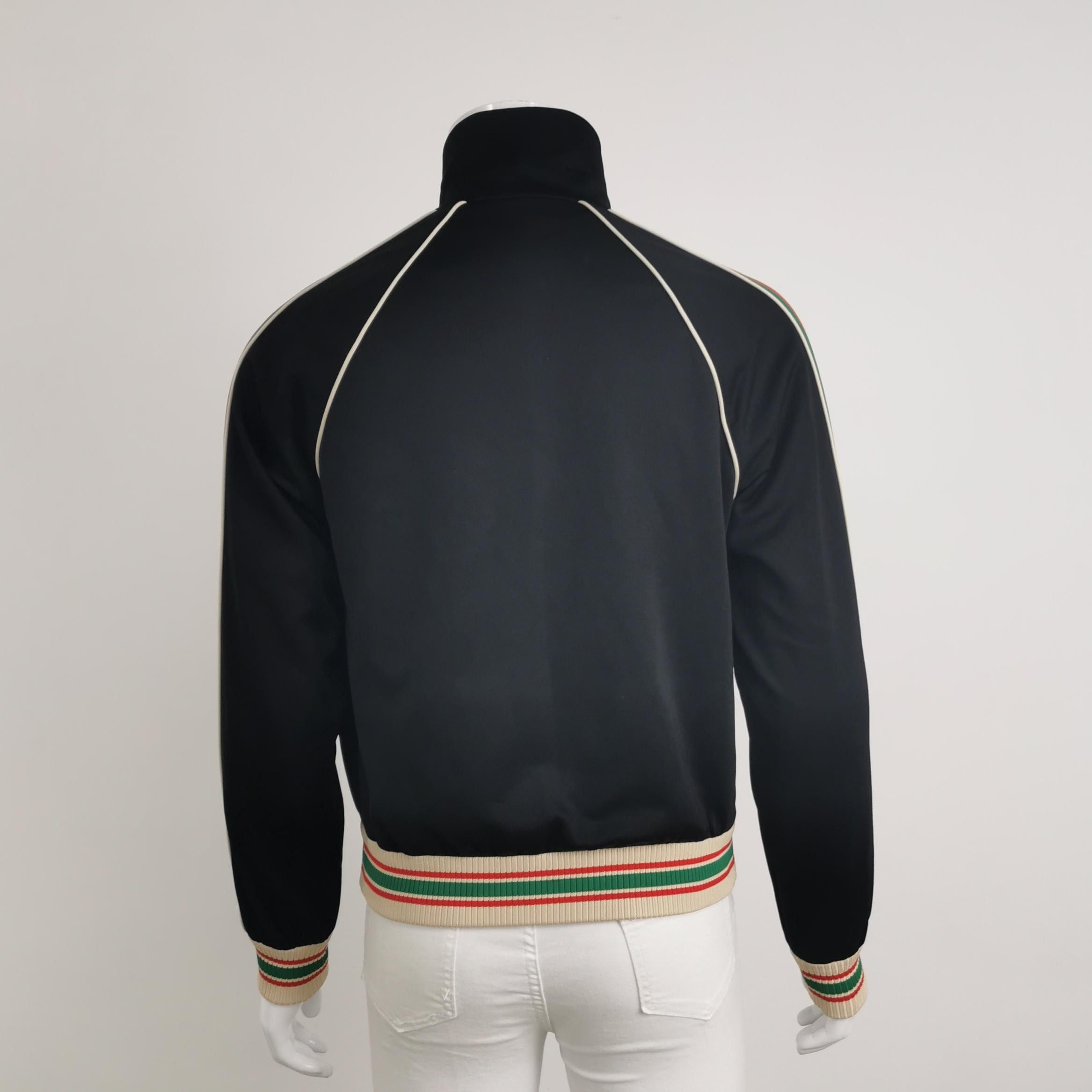 Gucci Gucci Z Patch Web Stripe Track Jacket XXS Size US XXS / EU 40 - 2 Thumbnail