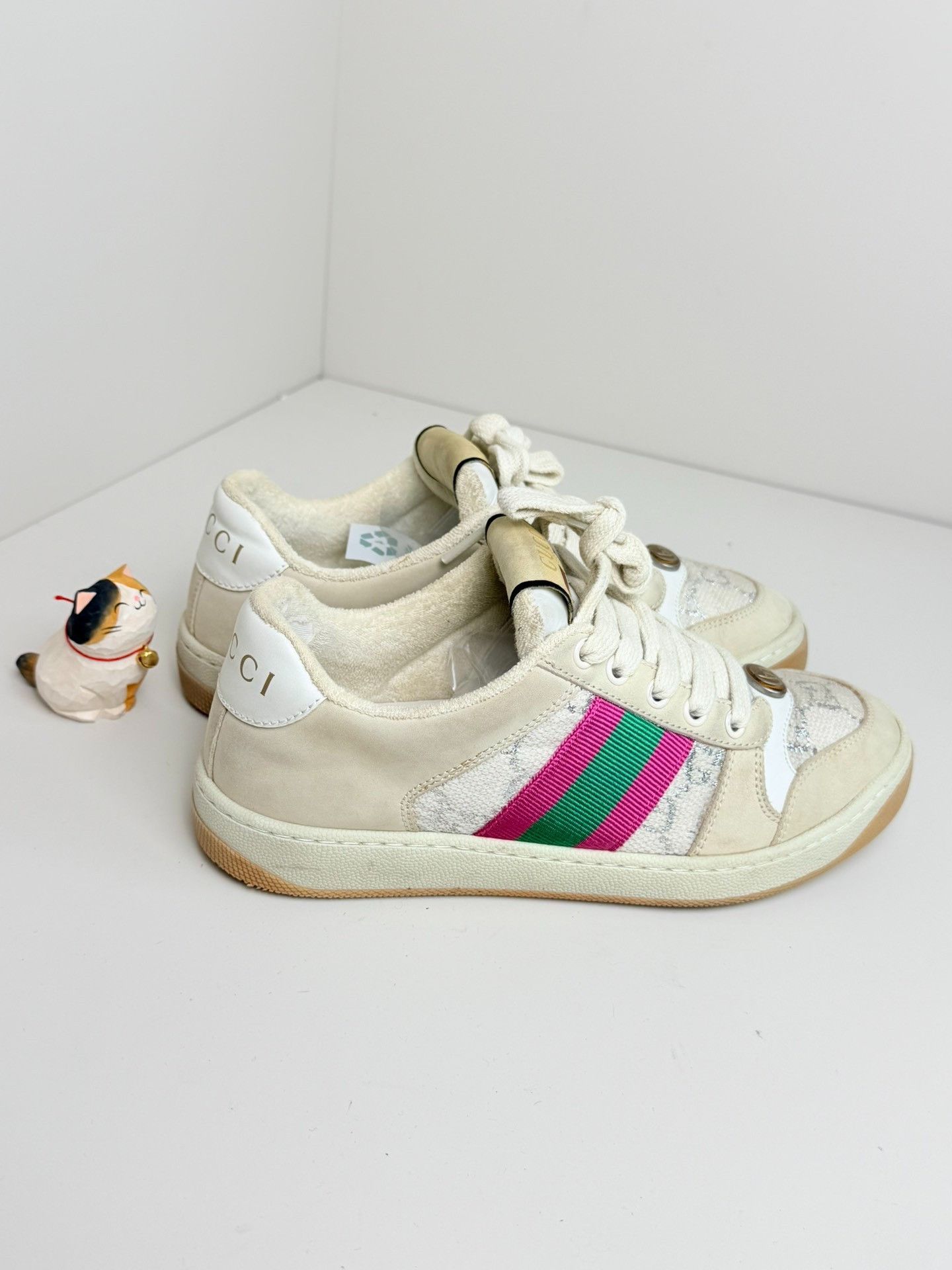 Gucci Gucci Leather Lowtop Sneakers us_5 Women Size US 5 / IT 35 - 2 Thumbnail