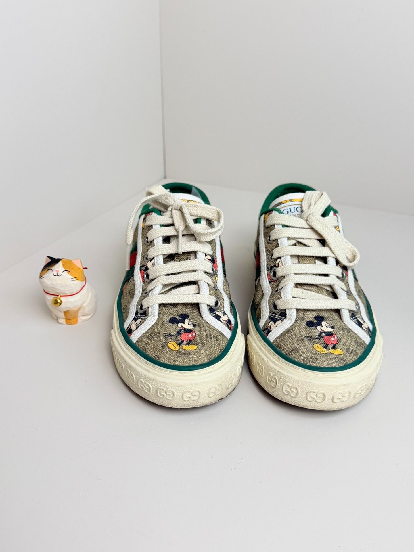 Gucci Gucci Collab Beige Lowtop Sneakers us_5 Women Size US 5 / IT 35 - 3 Thumbnail