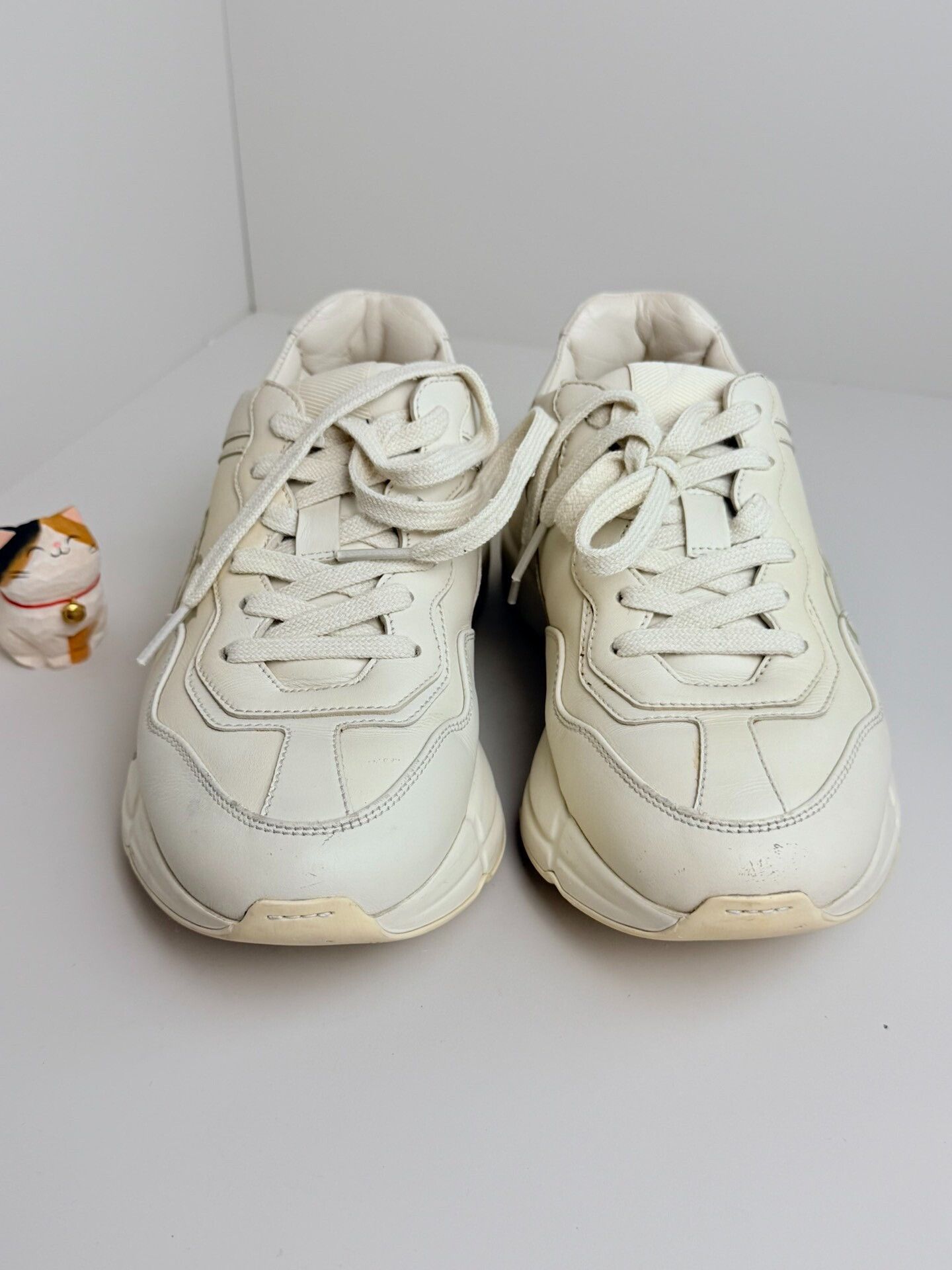 Gucci Gucci White Lowtop Sneakers us_6-5 Women Size US 6.5 / IT 36.5 - 3 Thumbnail