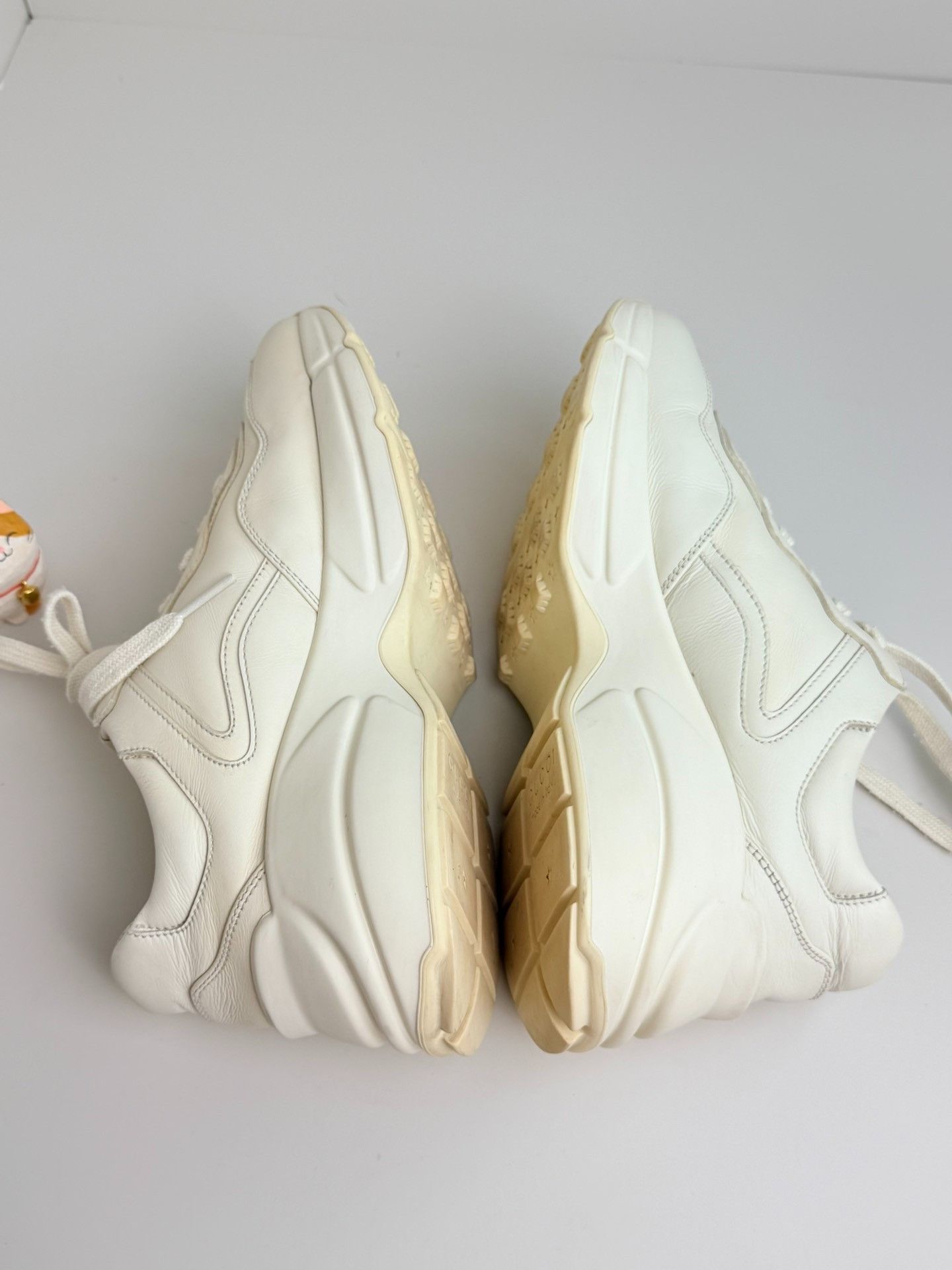 Gucci Gucci White Lowtop Sneakers us_6-5 Women Size US 6.5 / IT 36.5 - 5 Thumbnail