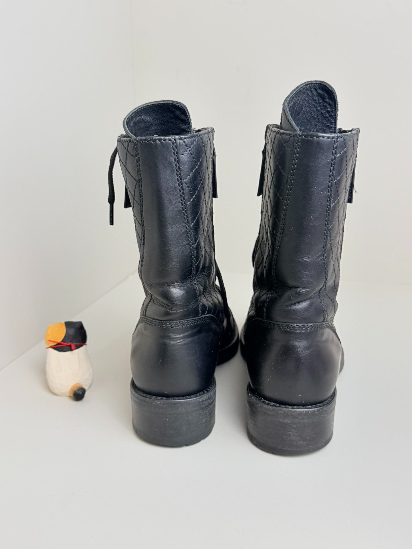 Chanel Chanel Plaid Black Boots us_5-5 Women Size US 5.5 / IT 35.5 - 4 Thumbnail
