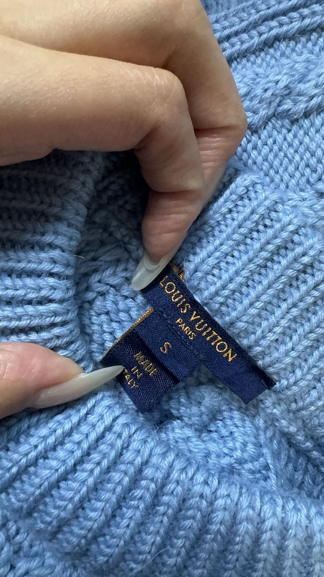 Louis Vuitton Louis Vuitton Knit Wool Blue Sweater S Women Size S / US 4 / IT 40 - 6 Thumbnail