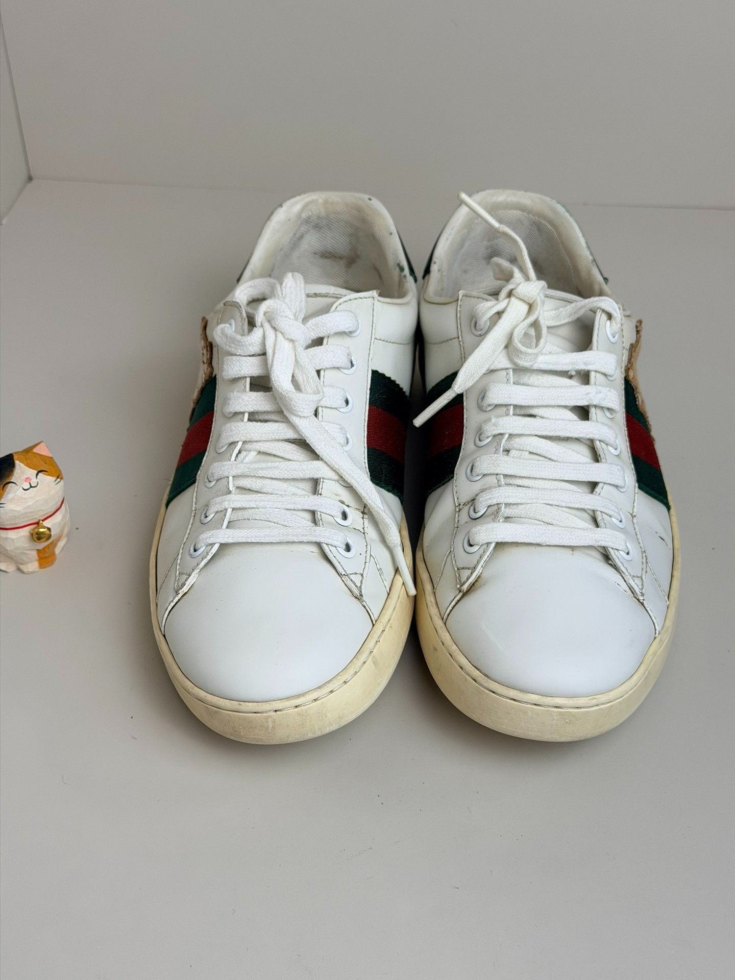 Gucci Gucci Embroidered White Lowtop Sneakers 7.5 Men Size US 7.5 / EU 40-41 - 3 Thumbnail
