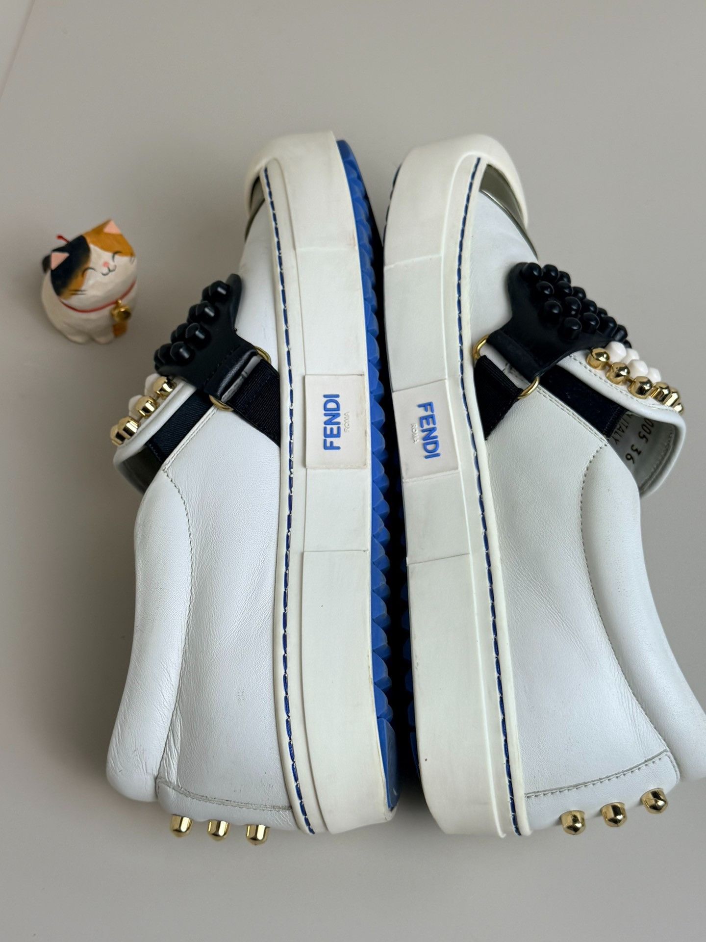Fendi Fendi White Lowtop Sneakers us_6 Women Size US 6 / IT 36 - 5 Thumbnail