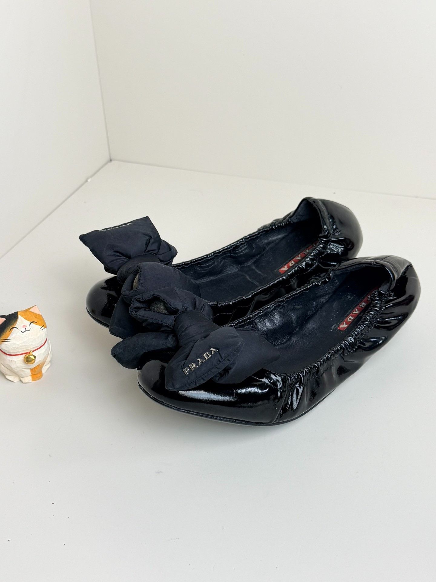 Prada Prada Black Lowtop Sneakers us_7 Women Size US 7 / IT 37 - 2 Thumbnail