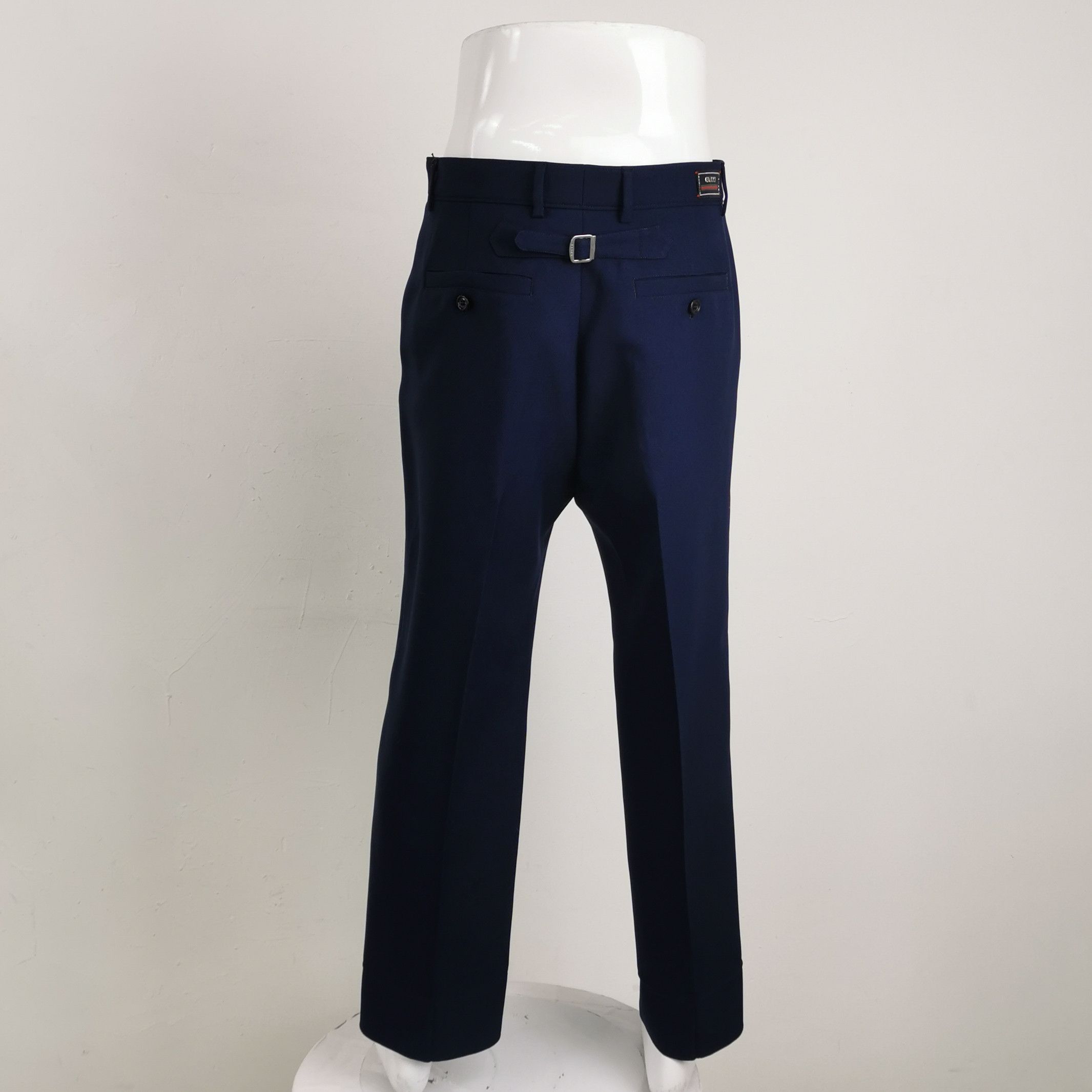 Gucci Gucci Navy Buckle Back Trousers Size 48 Size US 32 / EU 48 - 2 Thumbnail