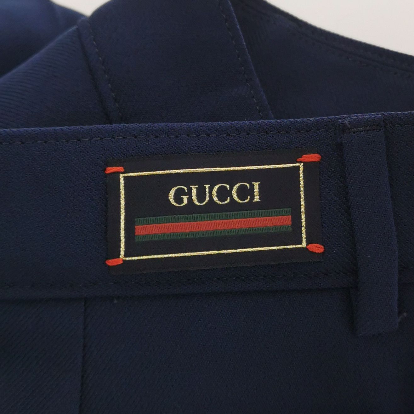Gucci Gucci Navy Buckle Back Trousers Size 48 Size US 32 / EU 48 - 3 Thumbnail