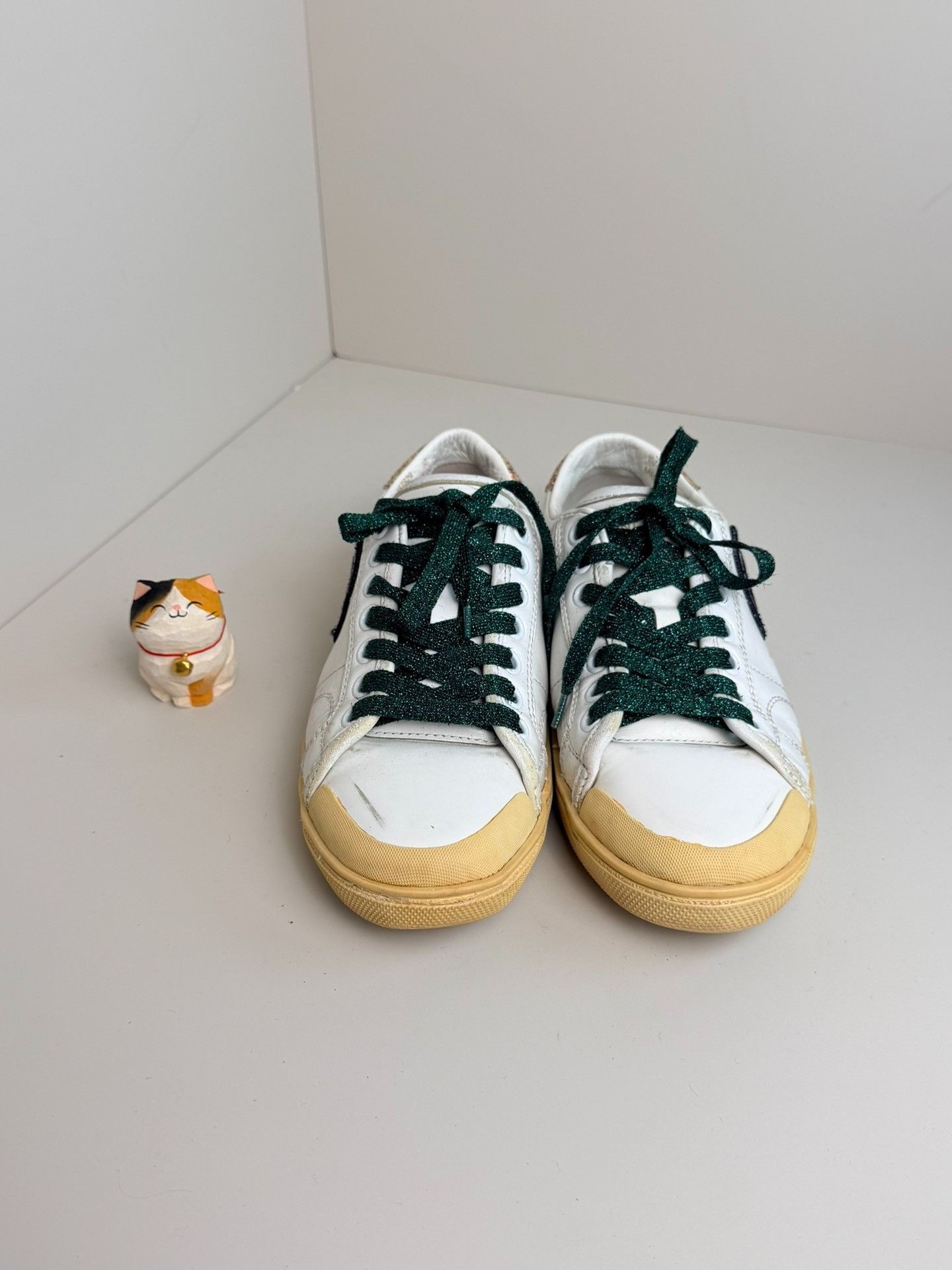 Saint Laurent Paris Saint Laurent Paris Distressed Pink Lowtop Sneakers Women Size US 5 / IT 35 - 3 Thumbnail