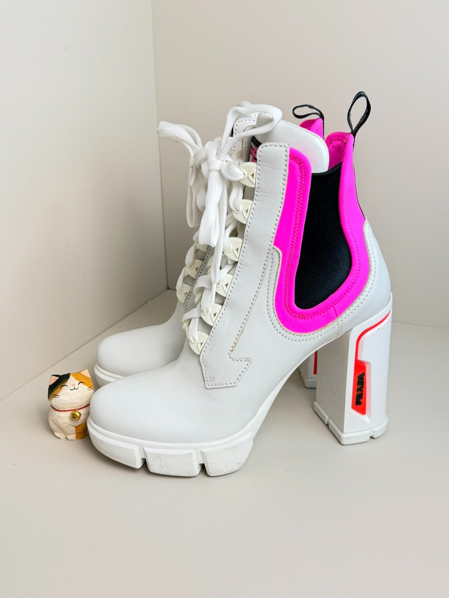 Prada Prada Pink Boots us_8 Women Size US 8 / IT 38 - 2 Thumbnail