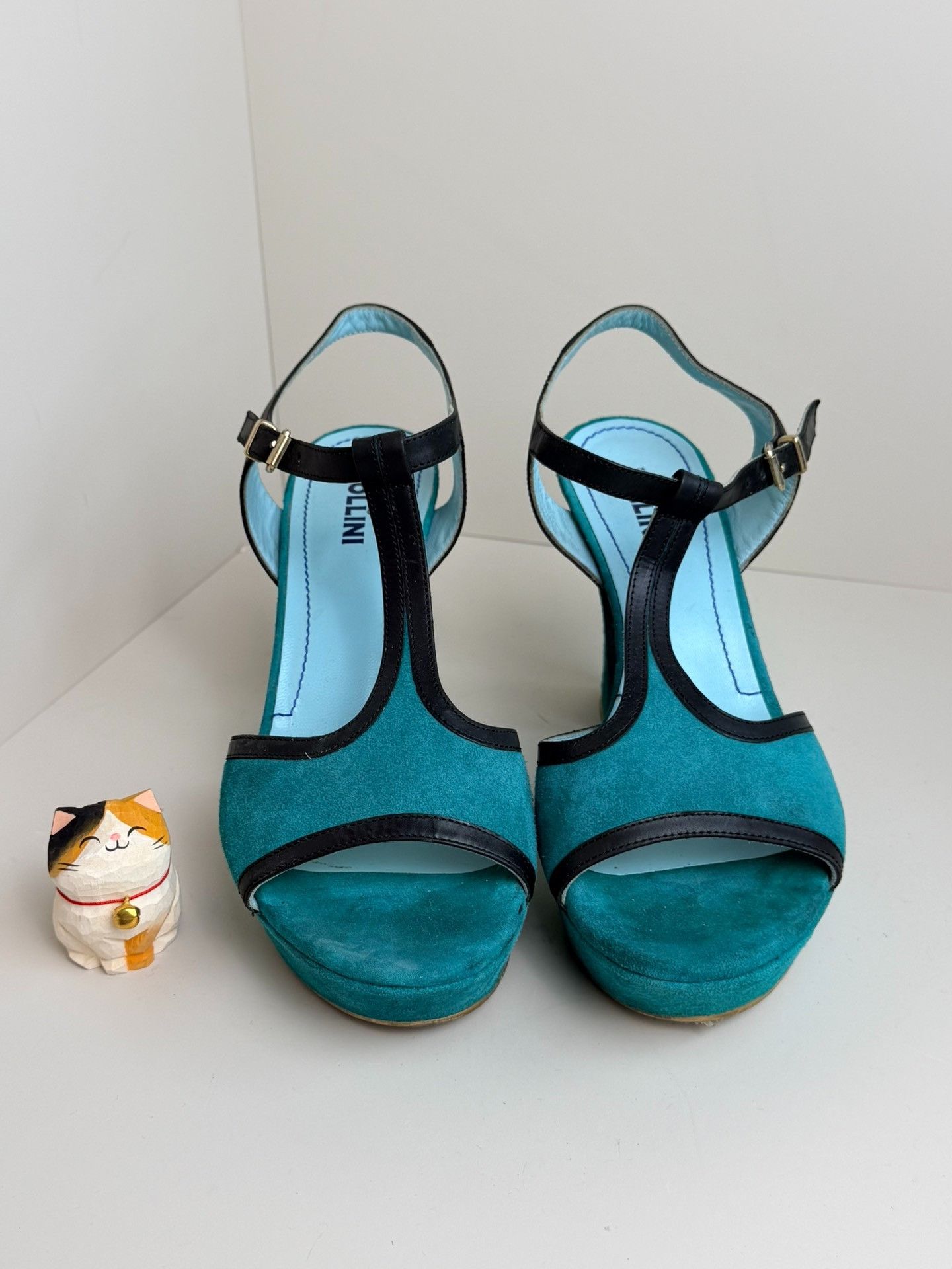 Pollini Pollini Waterproof Blue Sandals us_9 Women Size US 9 / IT 39 - 3 Thumbnail