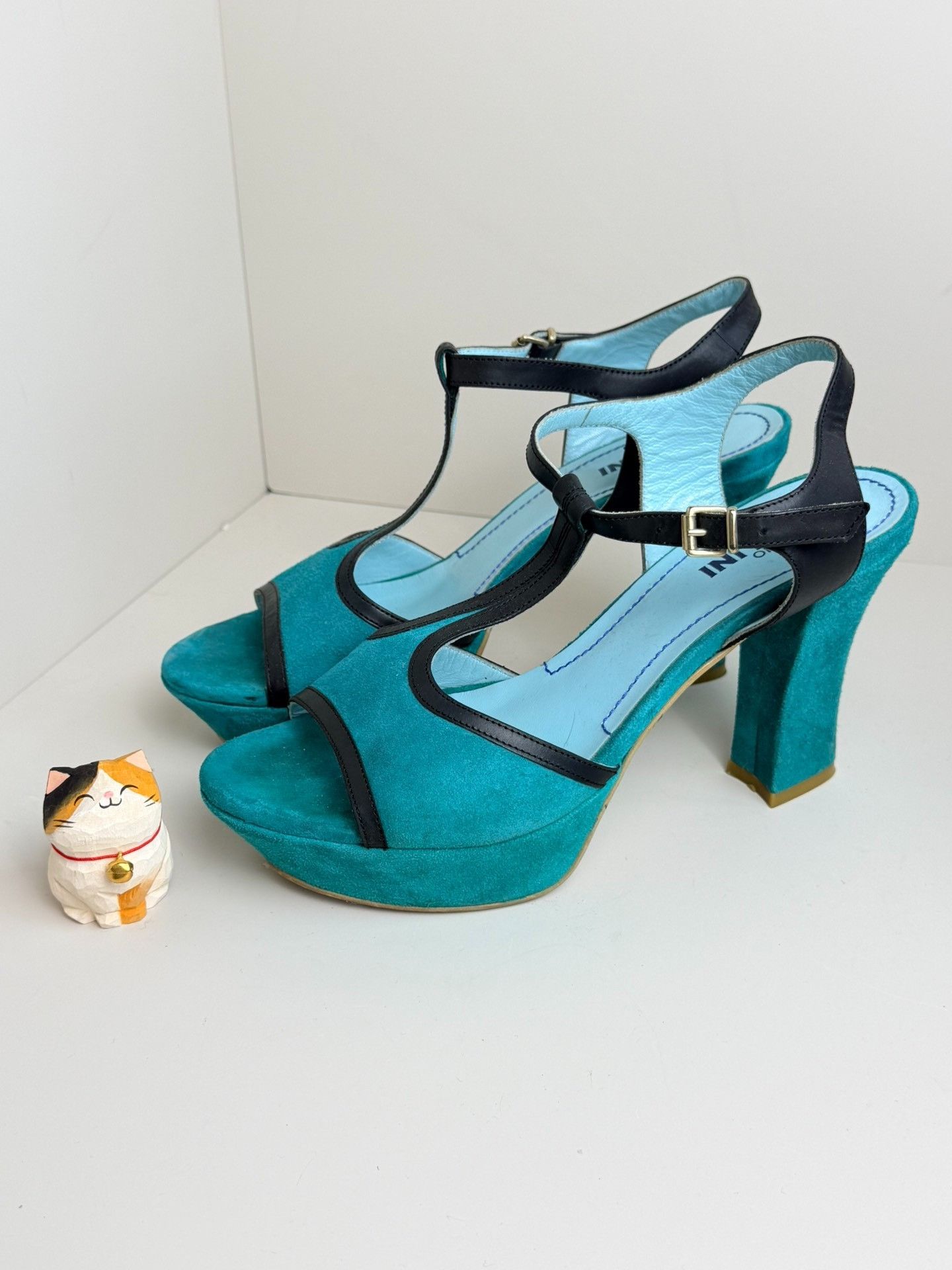 Pollini Pollini Waterproof Blue Sandals us_9 Women Size US 9 / IT 39 - 2 Thumbnail